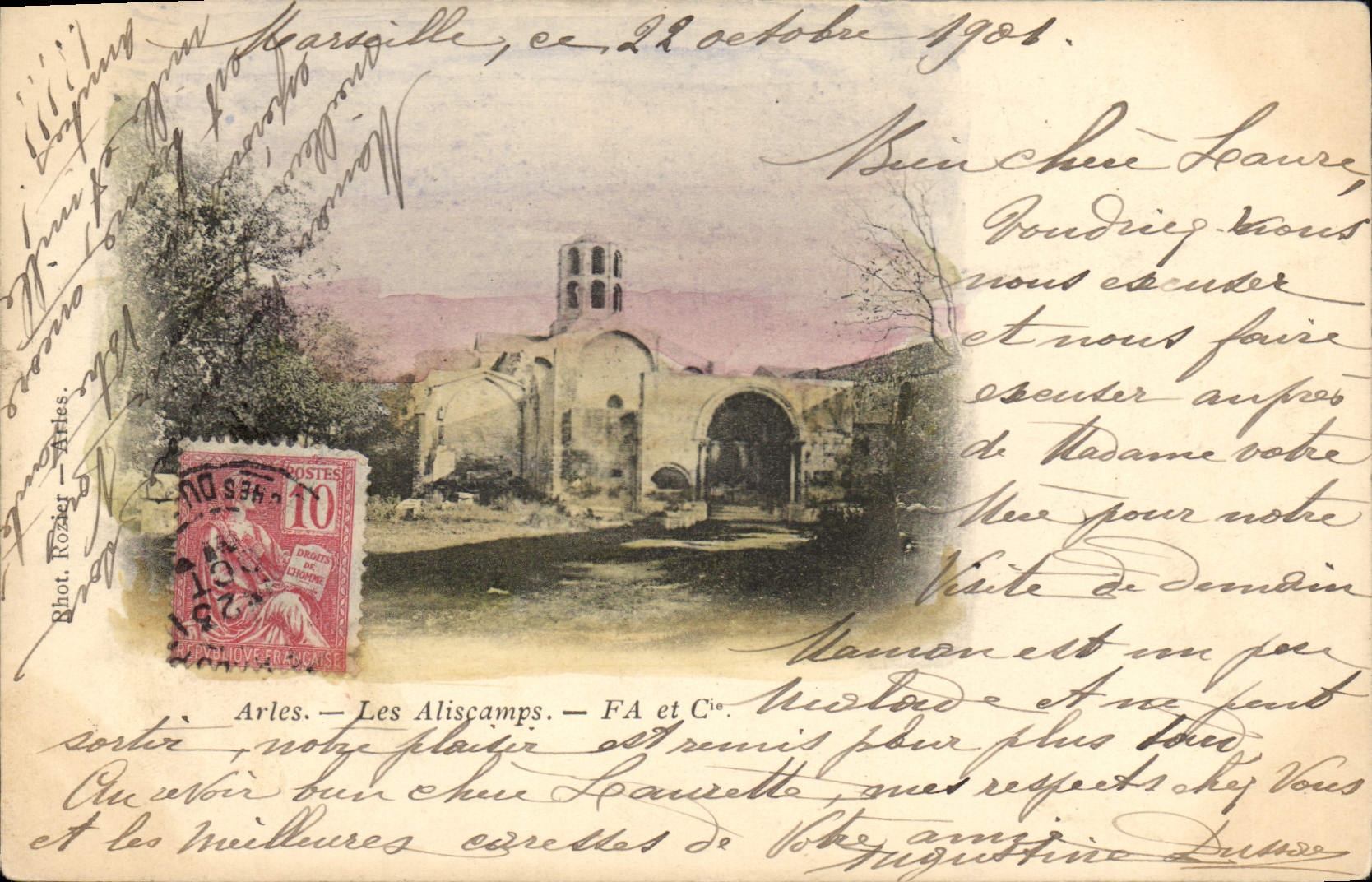 CPA Arles les Aliscamps 