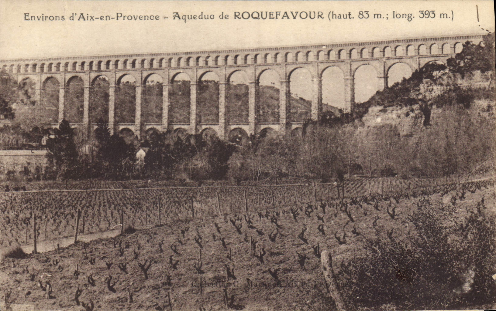 CPA Environs d'Aix en Provence Aqueduc de Roquefavour 