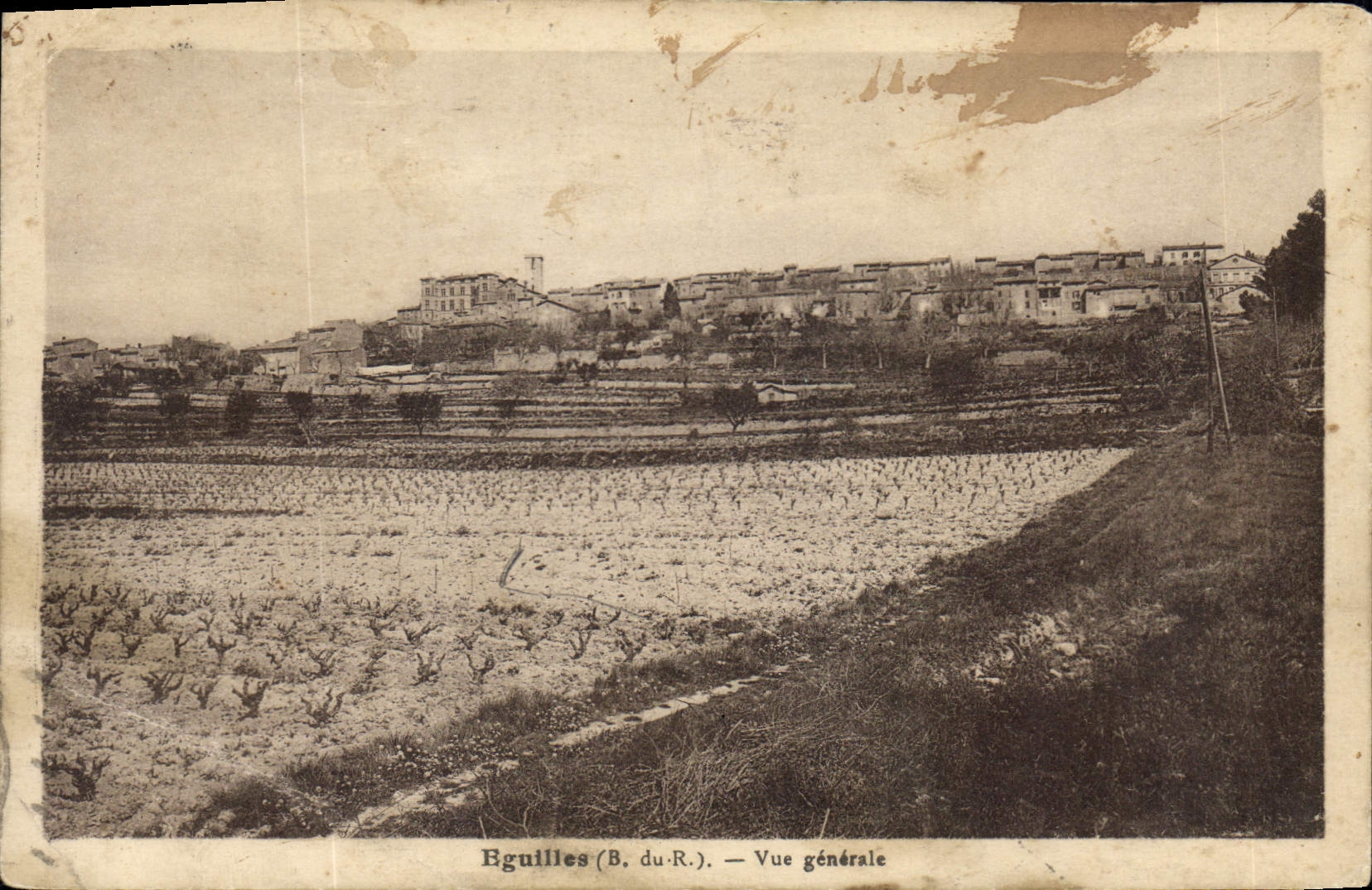 CPA Eguilles B du R vue generale 