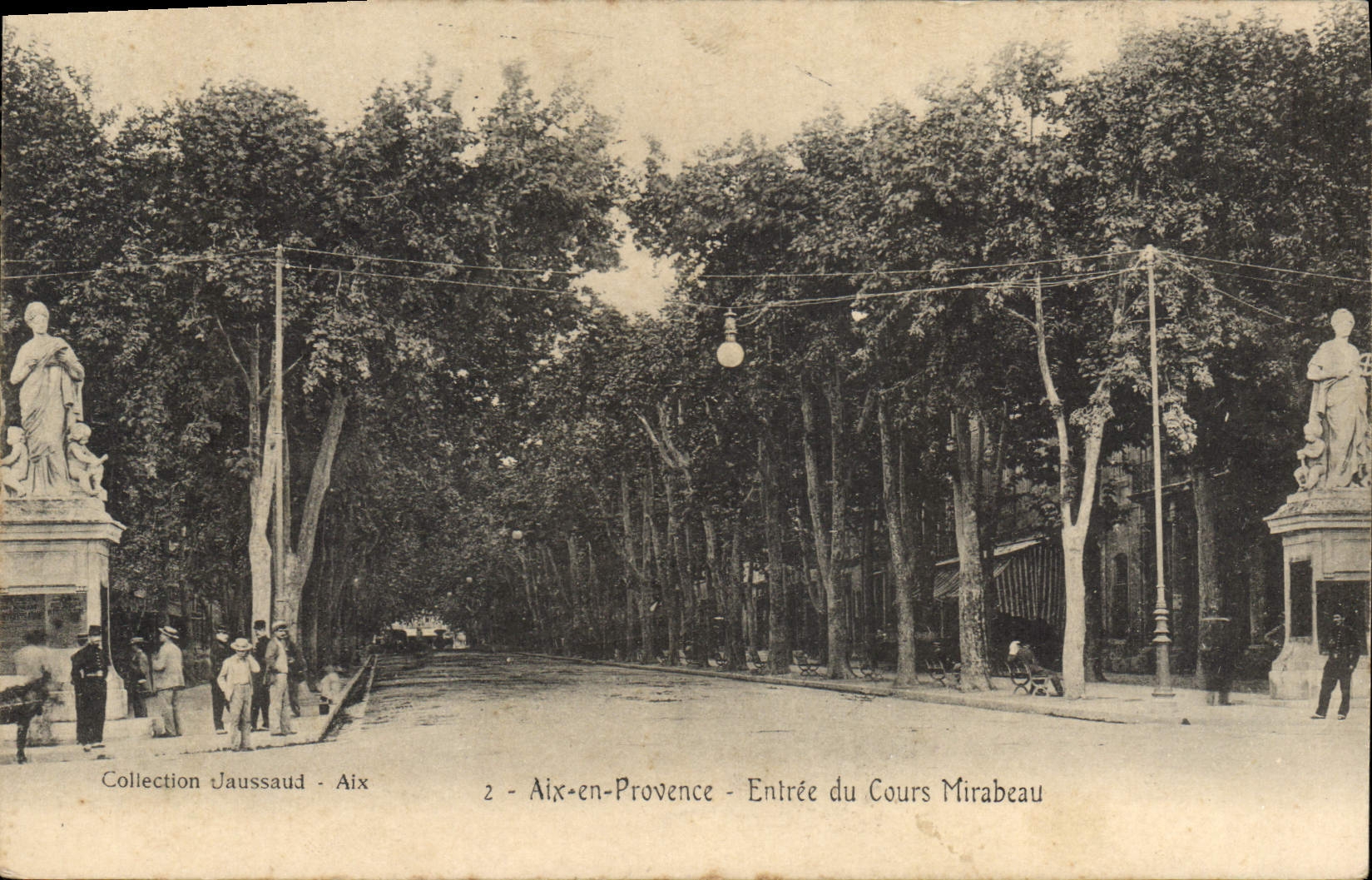 CPA Aix en Provence entree du cours Mirabeau 