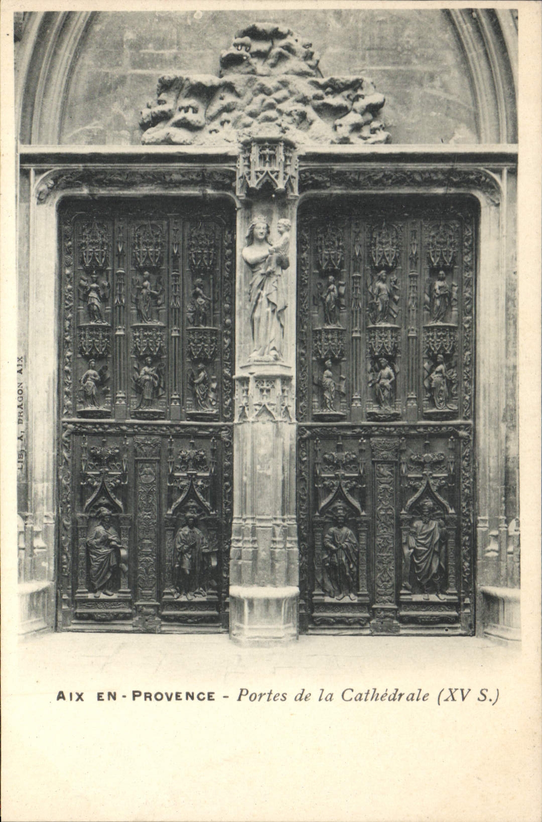 CPA Aix en Provence Portes de la cathedrale XV S