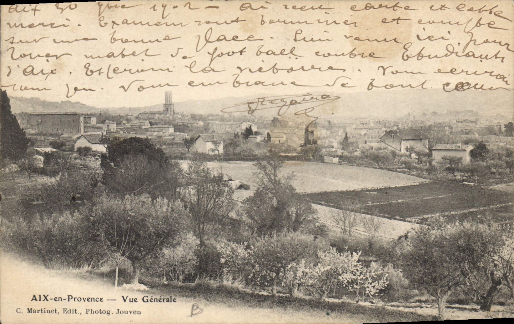 CPA Aix en Provence vue generale 