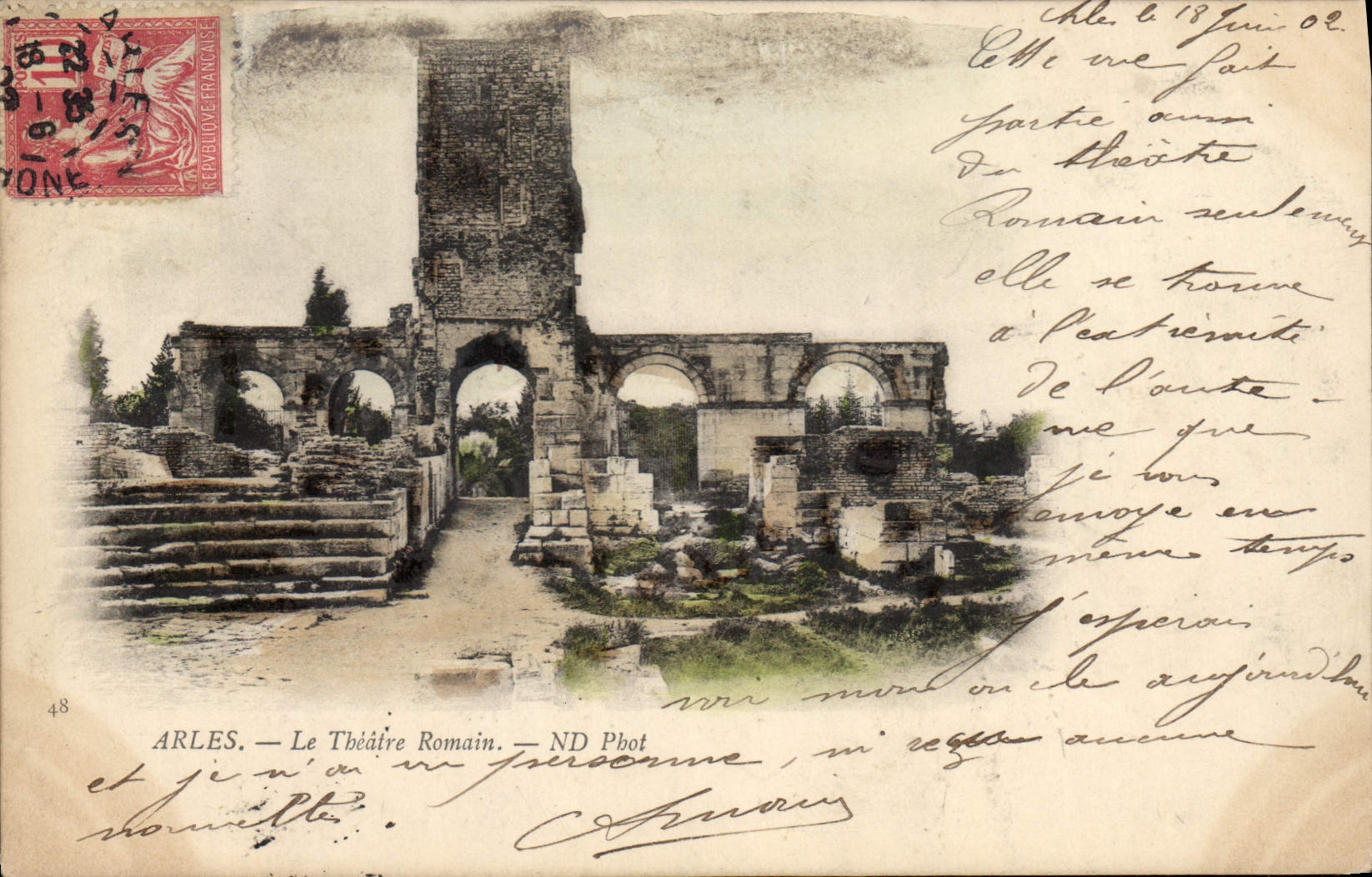 CPA Arles le Theatre Romain 