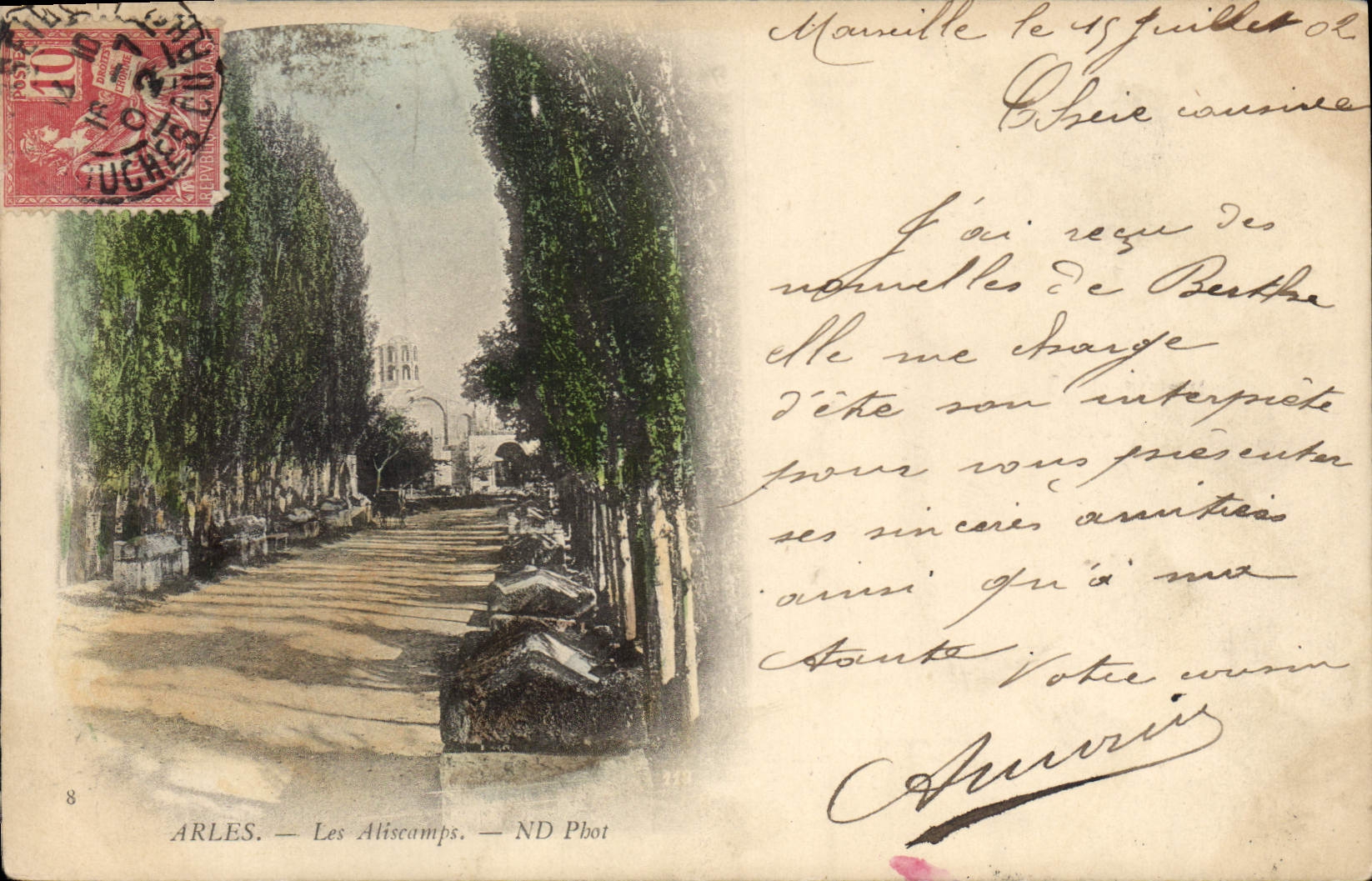 CPA Arles les Aliscamps 