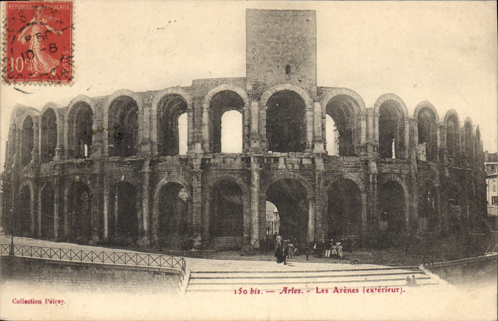 CPA Arles les Arenes Exterieur 