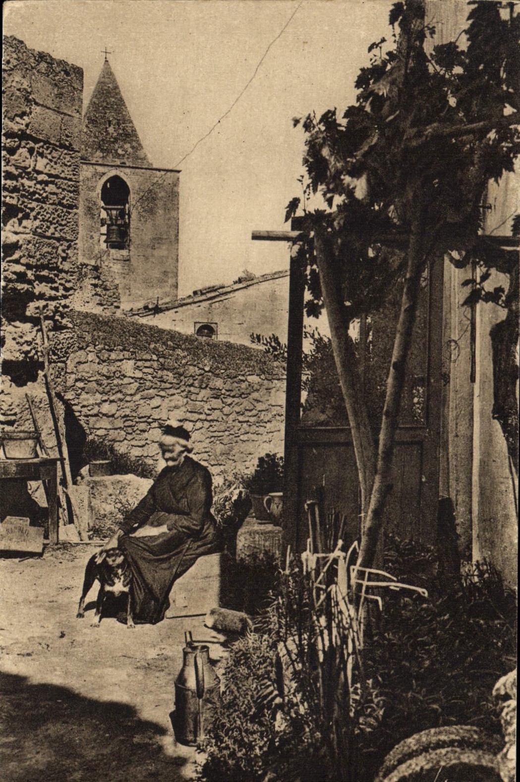 CPA Paysages et Pierres de Provence les Baux B du R un coin du Vieux Village 