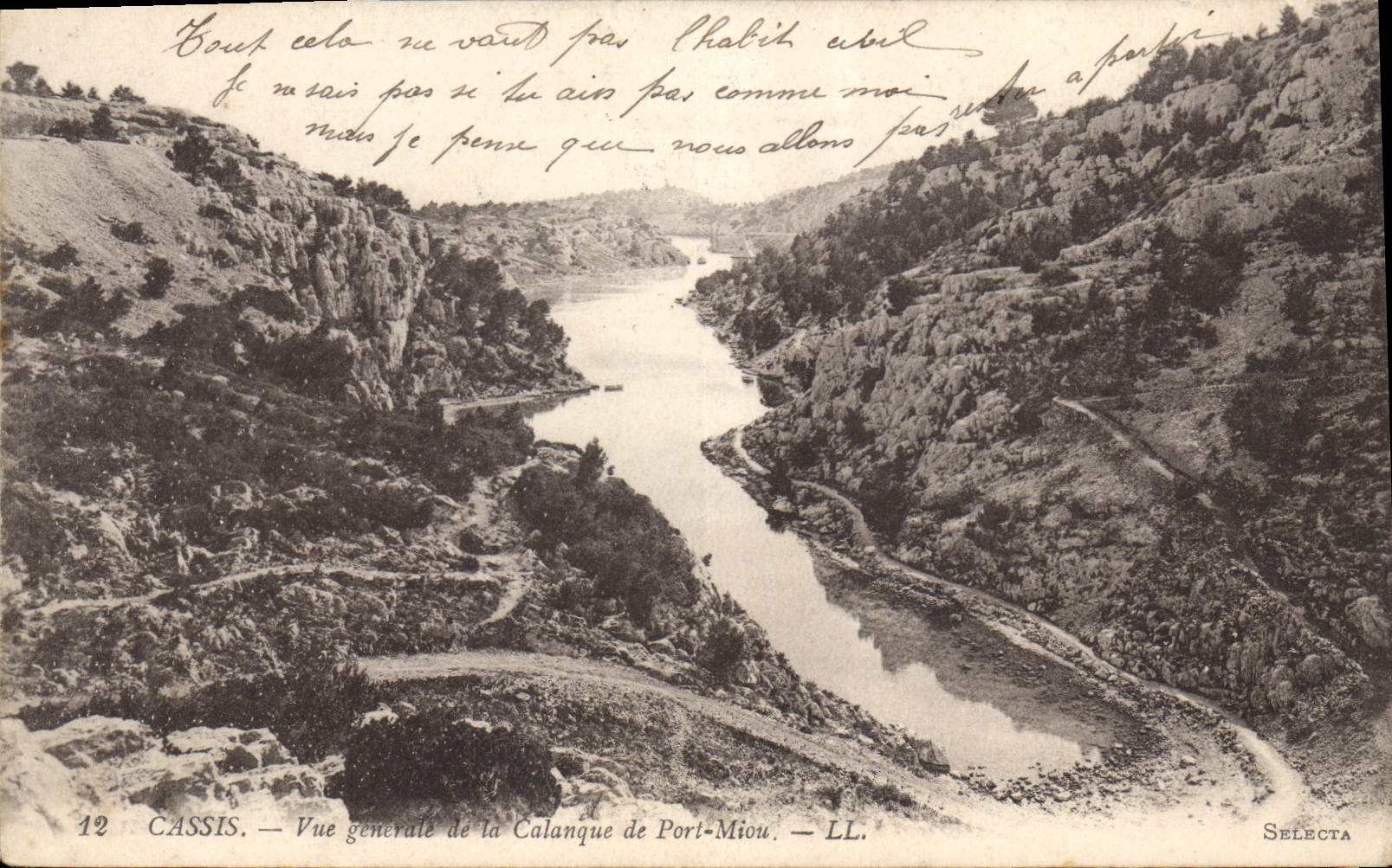 CPA Cassis Vue generale de la Calanque de Port Miou