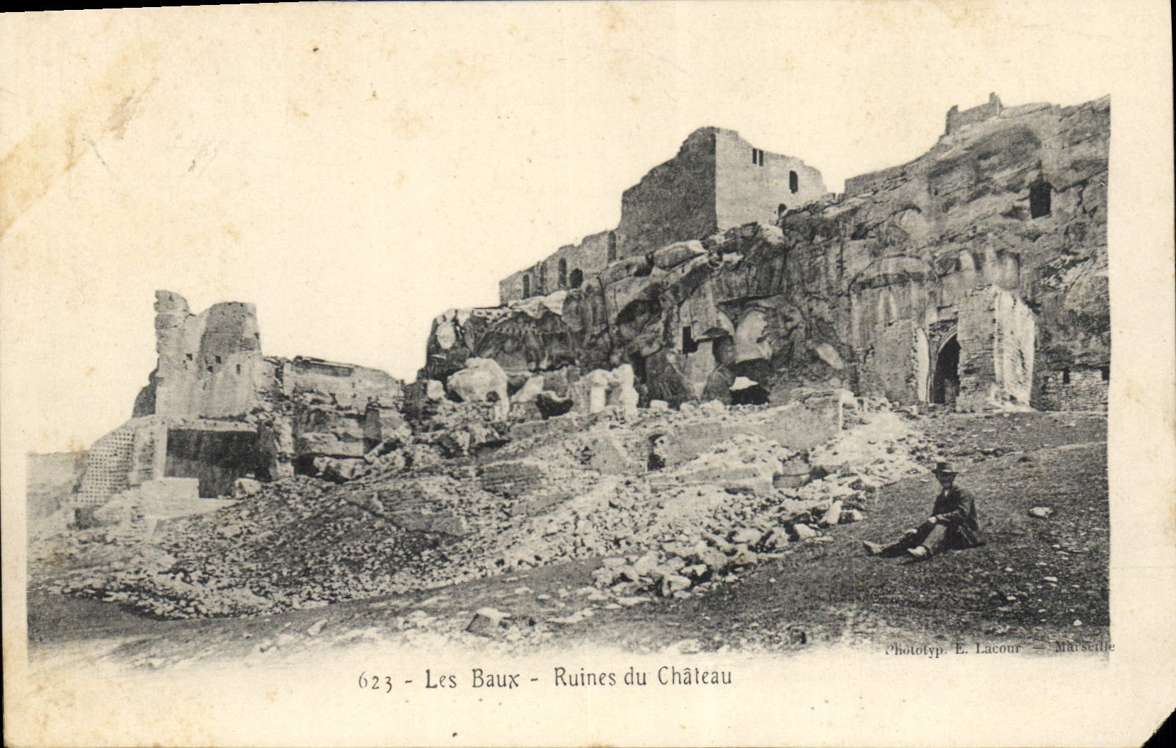 CPA Les Baux Ruines du Chateau 