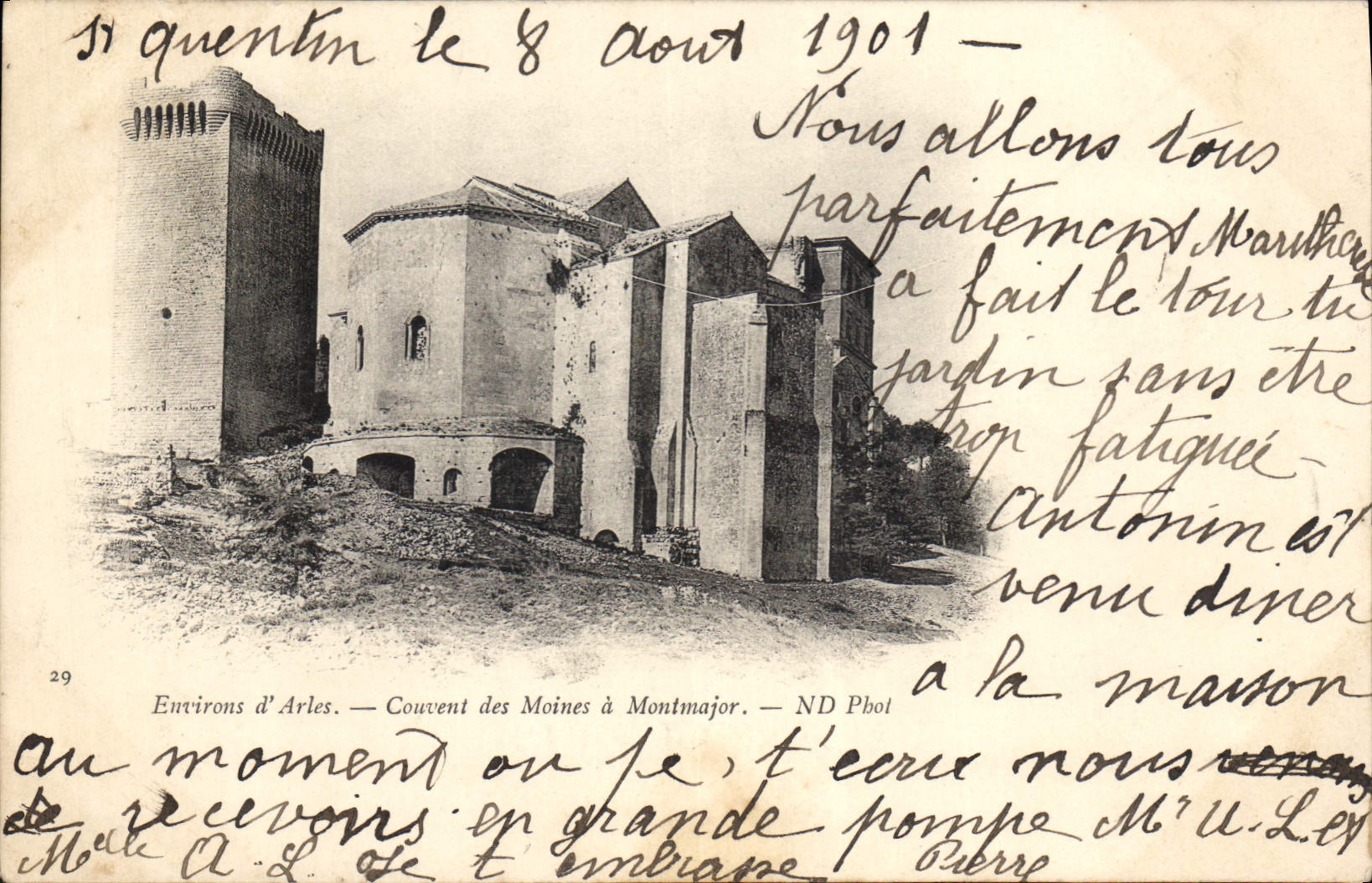 CPA Arles Couvent des Moines a Montmajor 