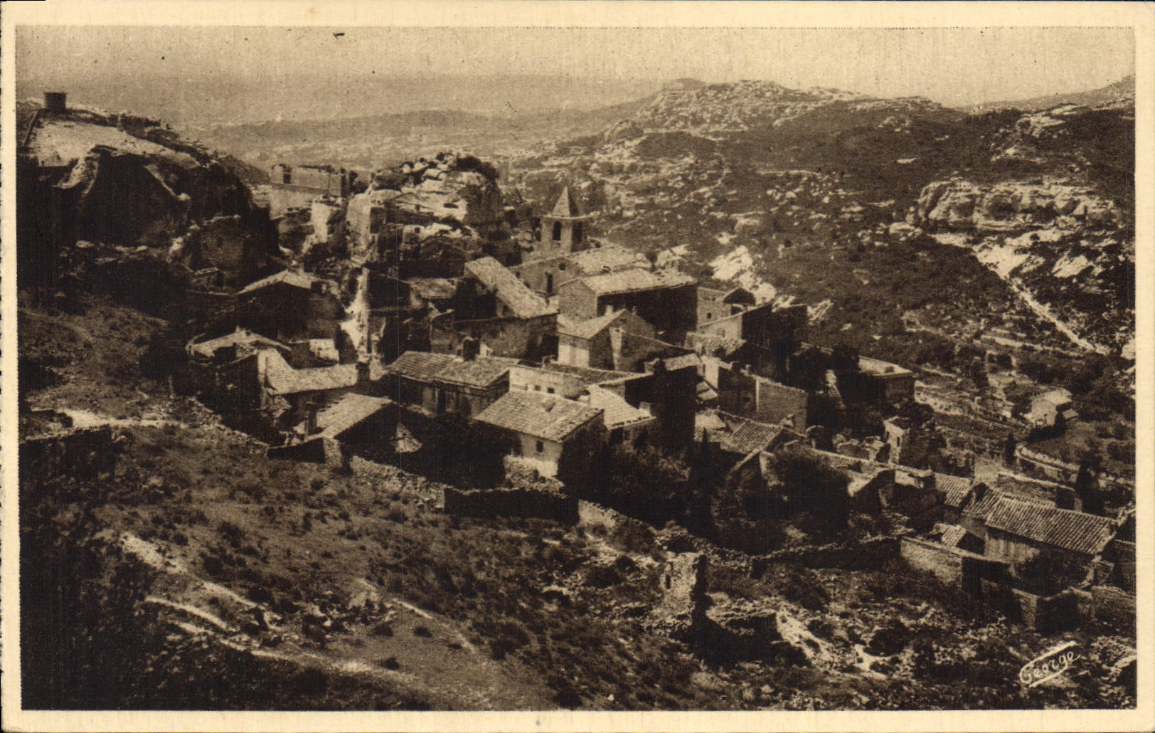 CPA Les Baux Vue generale 