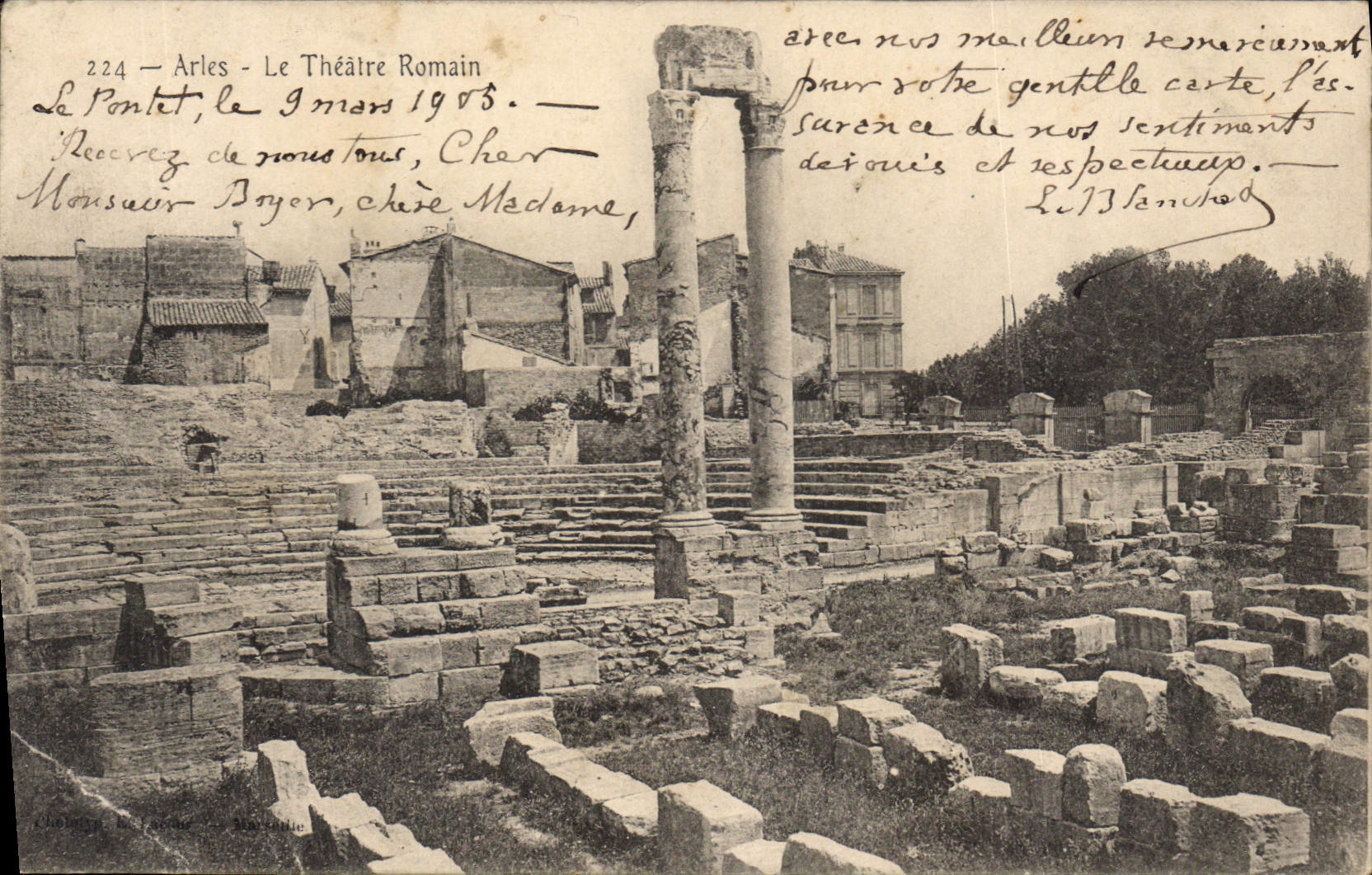 CPA Arles Le Theatre Romain 