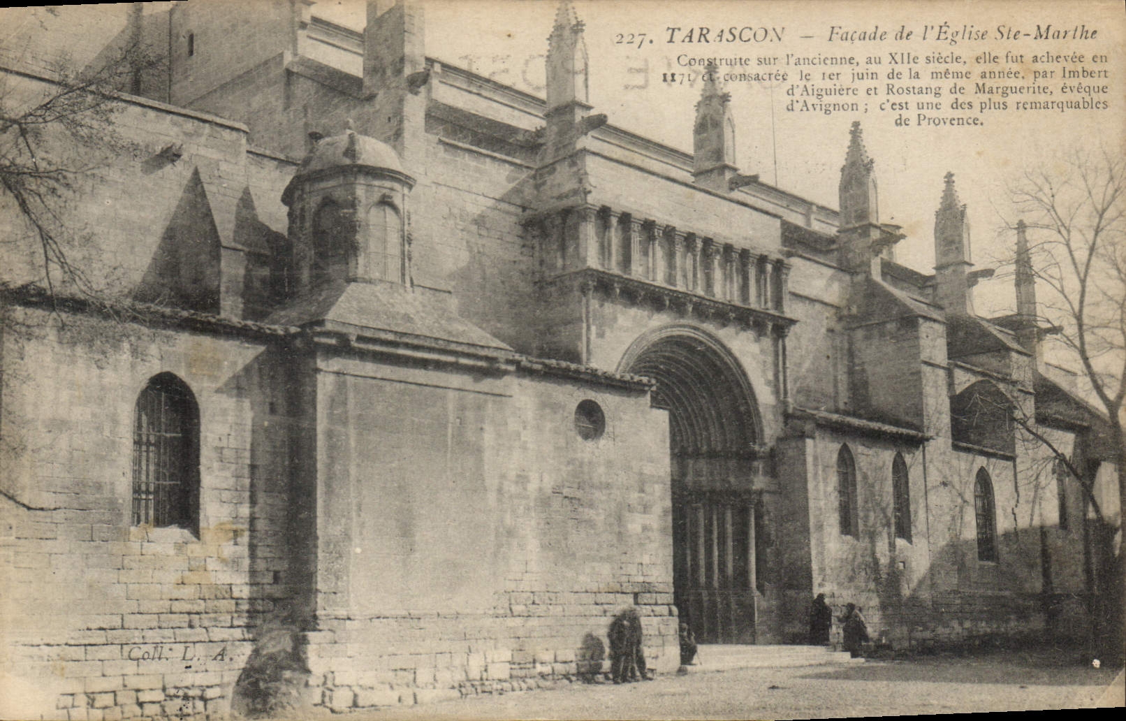 CPA Facade de L'Eglise Ste-Marthe