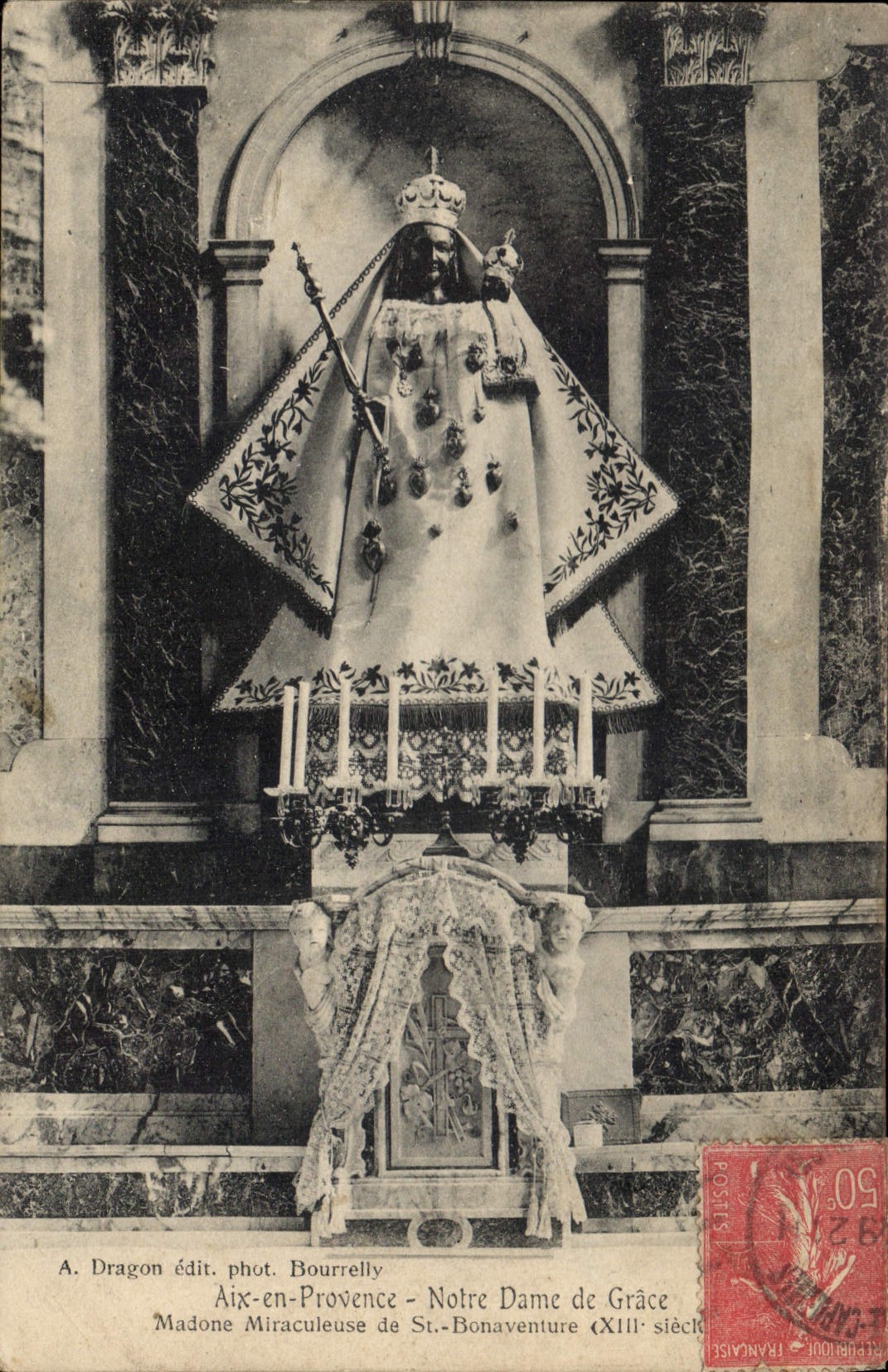 CPA Notre Dame de Grace Madone Miraculeuse de St-Bonaventure (XII siecle) Aix en Provence
