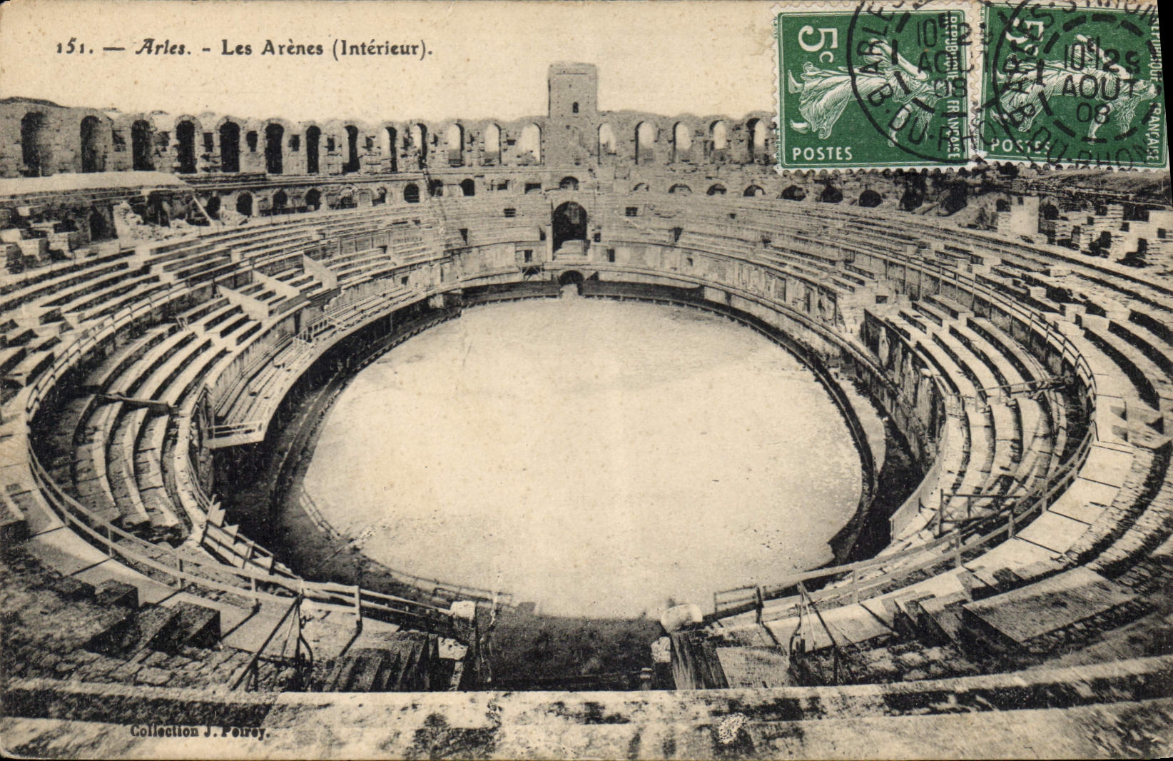 CPA Arles - Les Arenes (interieur)