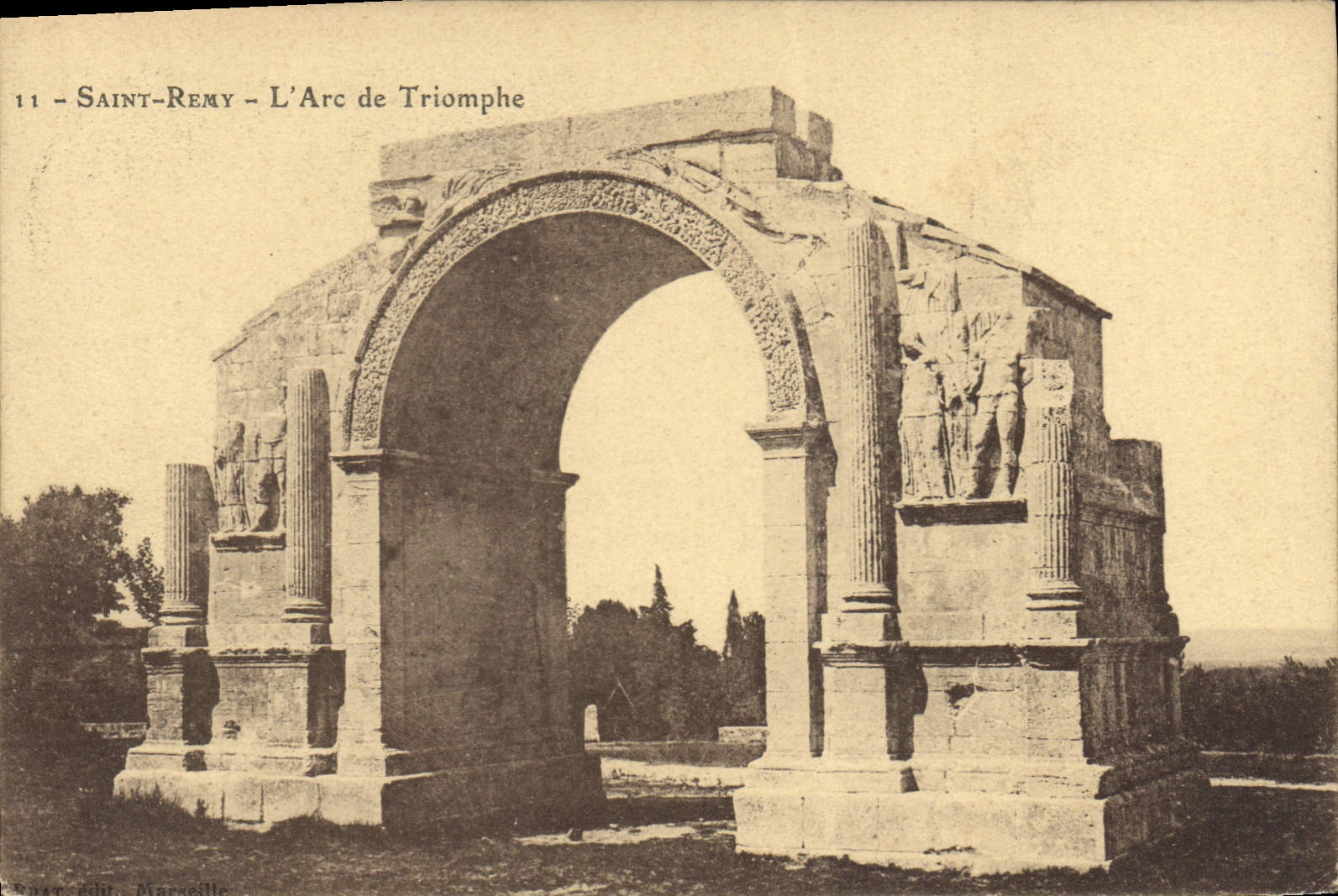 CPA Saint-Remy - L'Arc de Triomphe
