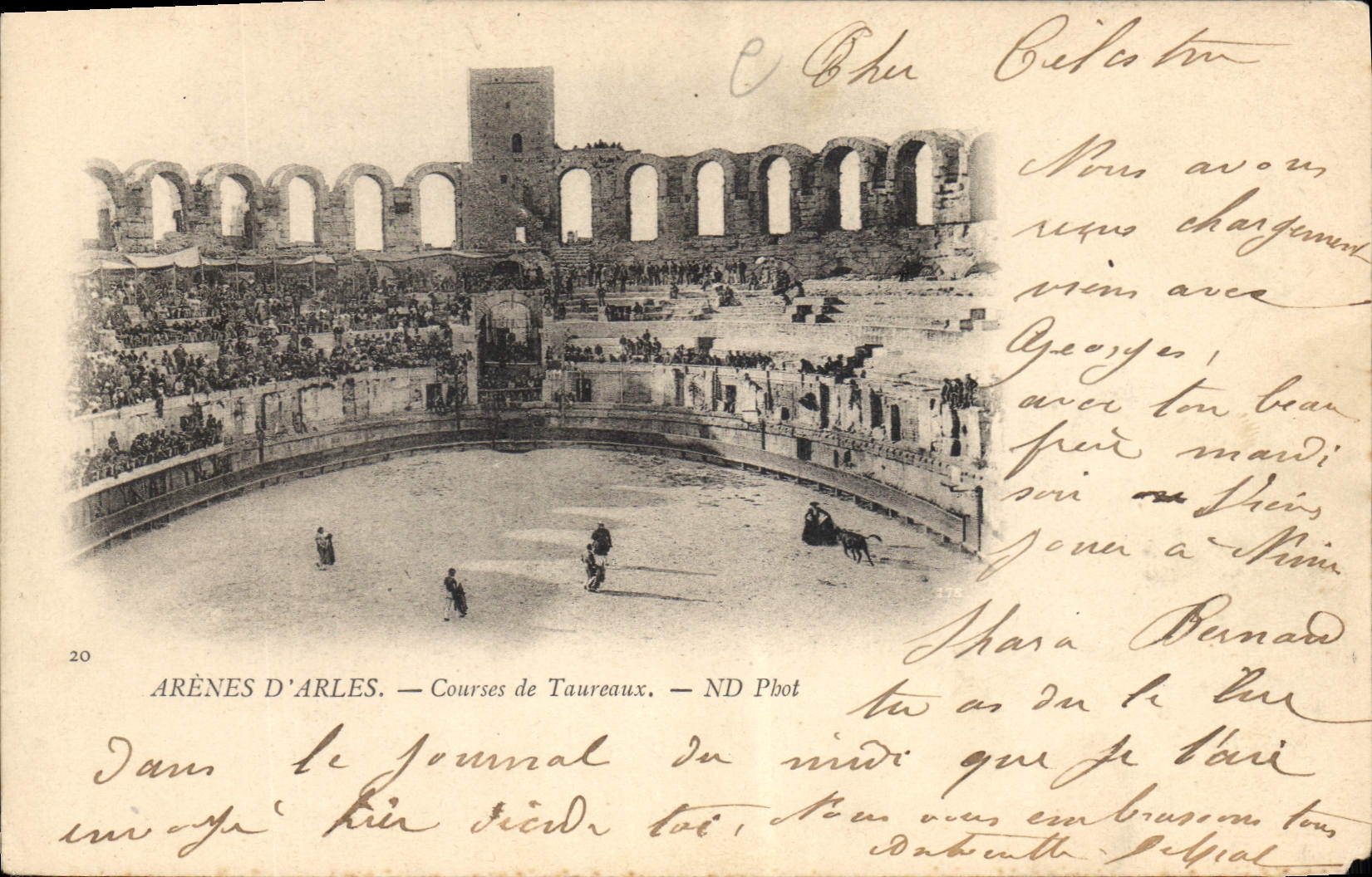 CPA Arenes d'Arles - Courses de Taureaux Corrida