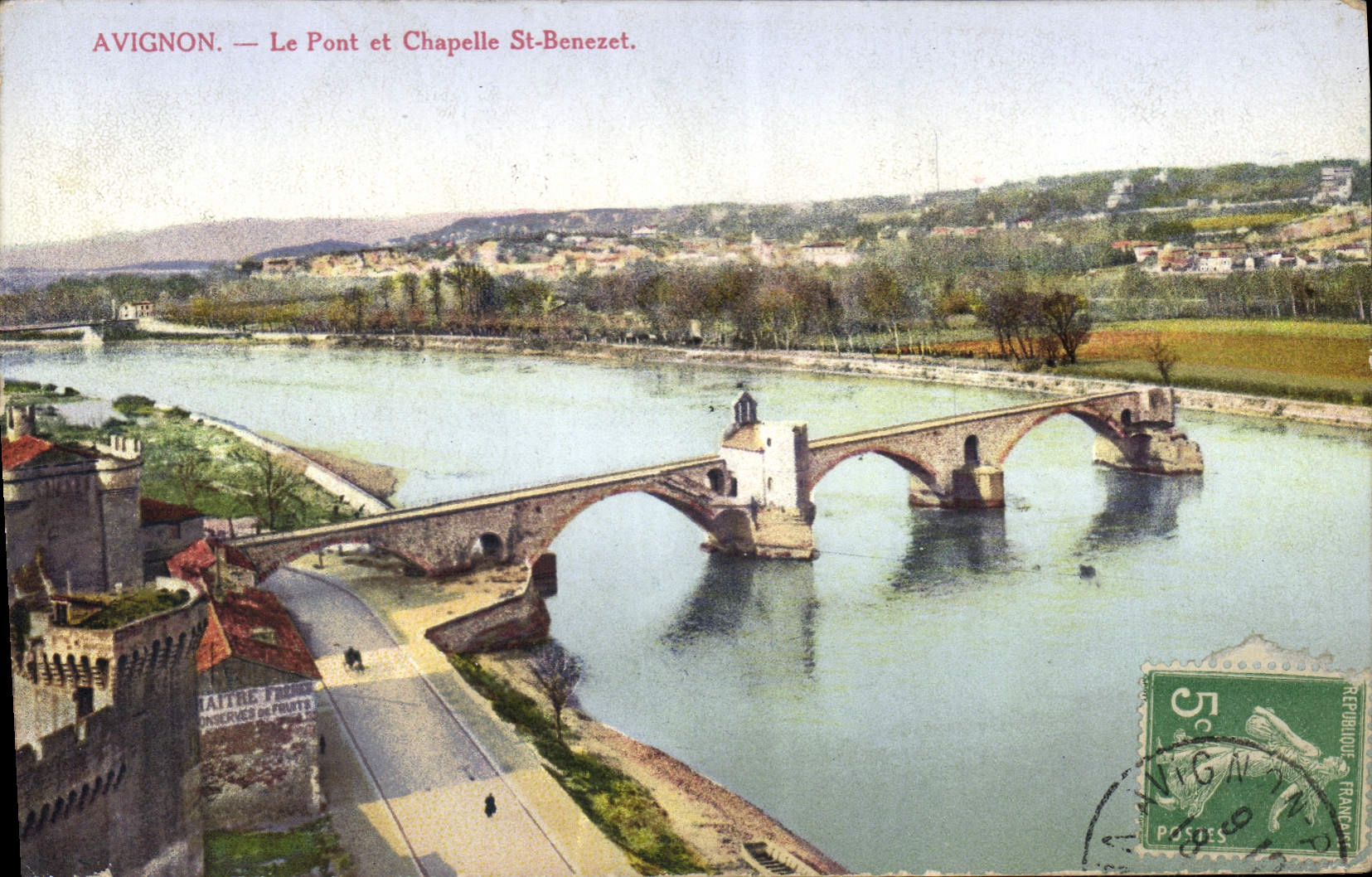 CPA Avignon Le Pont et Chapelle St Benezet