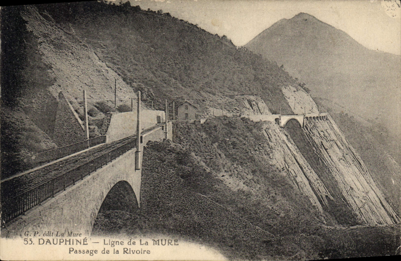 CPA Dauphine La Ligne de la Mure Passage de la Rivoire