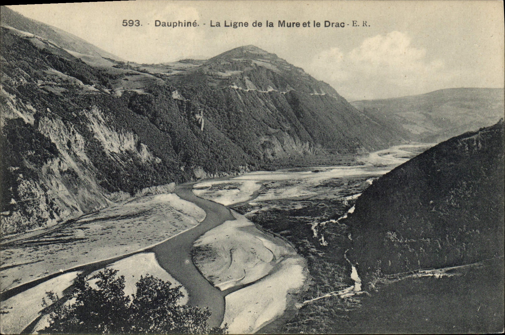 CPA Dauphine La Ligne de la Mure et le Drac