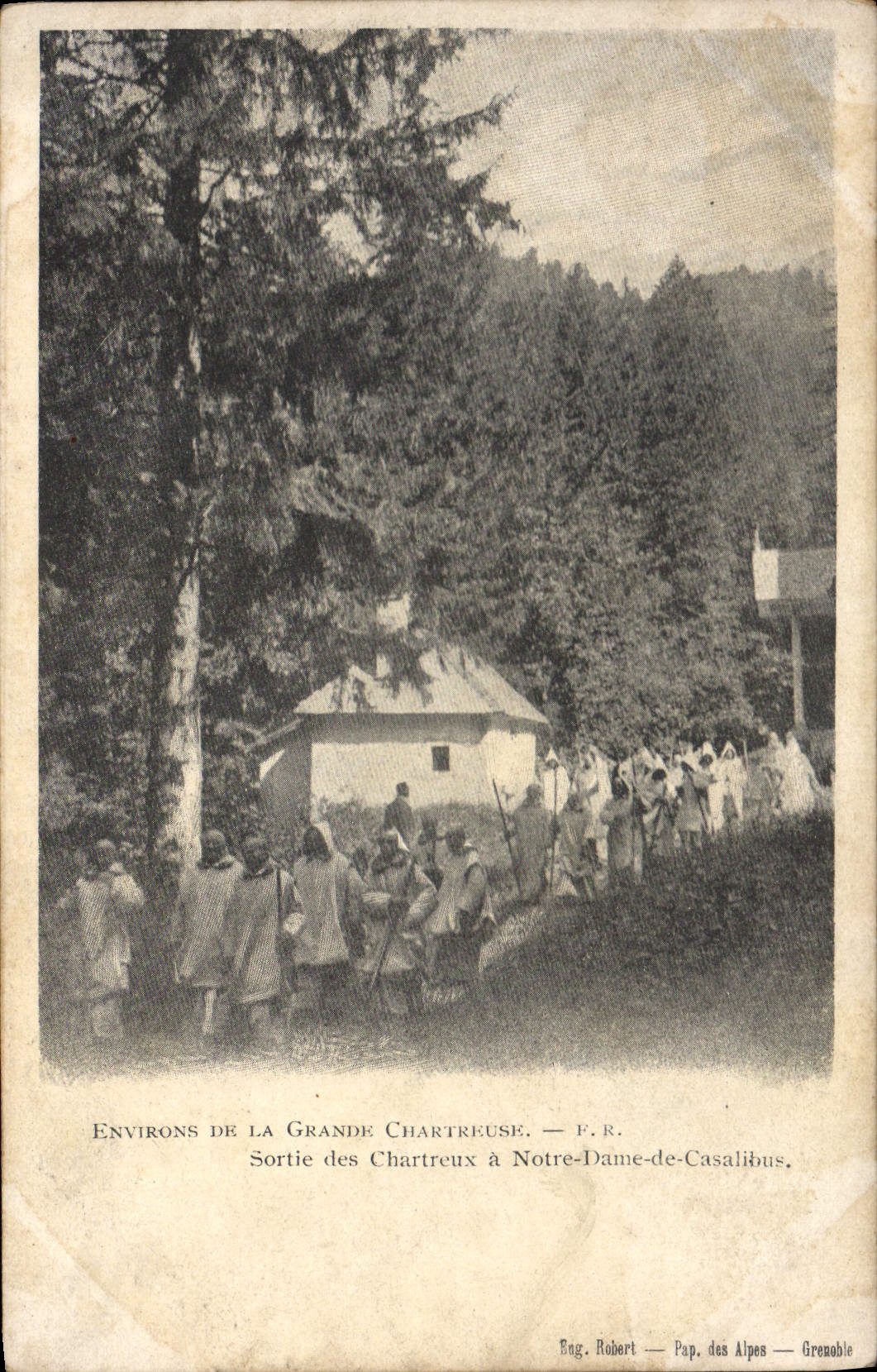 CPA Environs de la Grande Chartreuse Sortie des Chartreux a Notre Dame de Casalibus