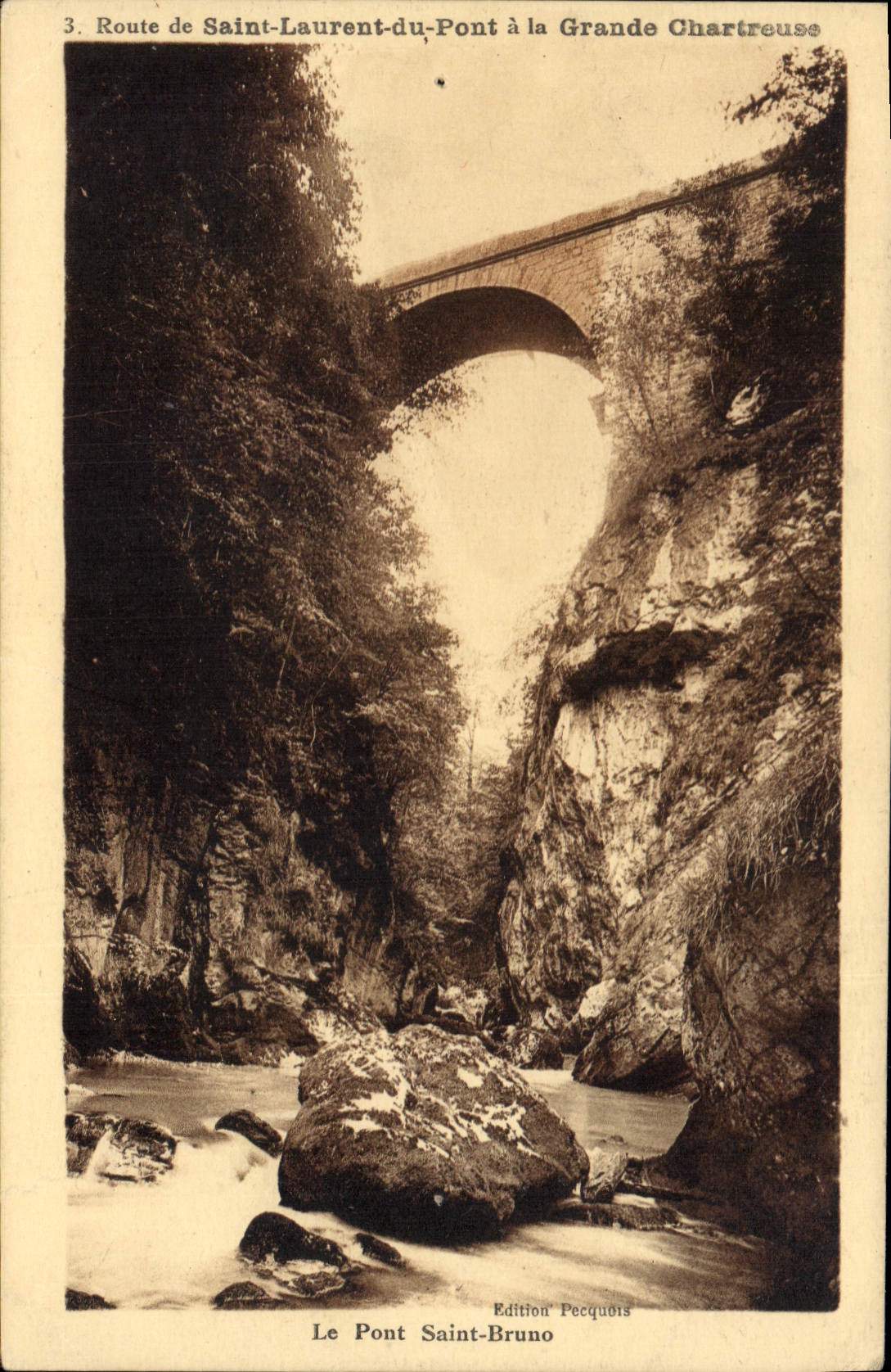 CPA Route de Saint Laurent du Pont a la Grande Chartreuse