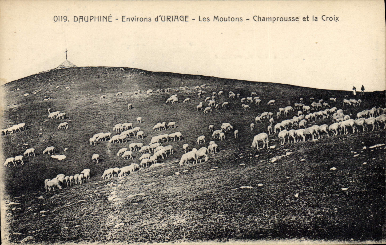 CPA Dauphine Environs d'Uriage Les Moutons Champrousse et la Croix Moutons