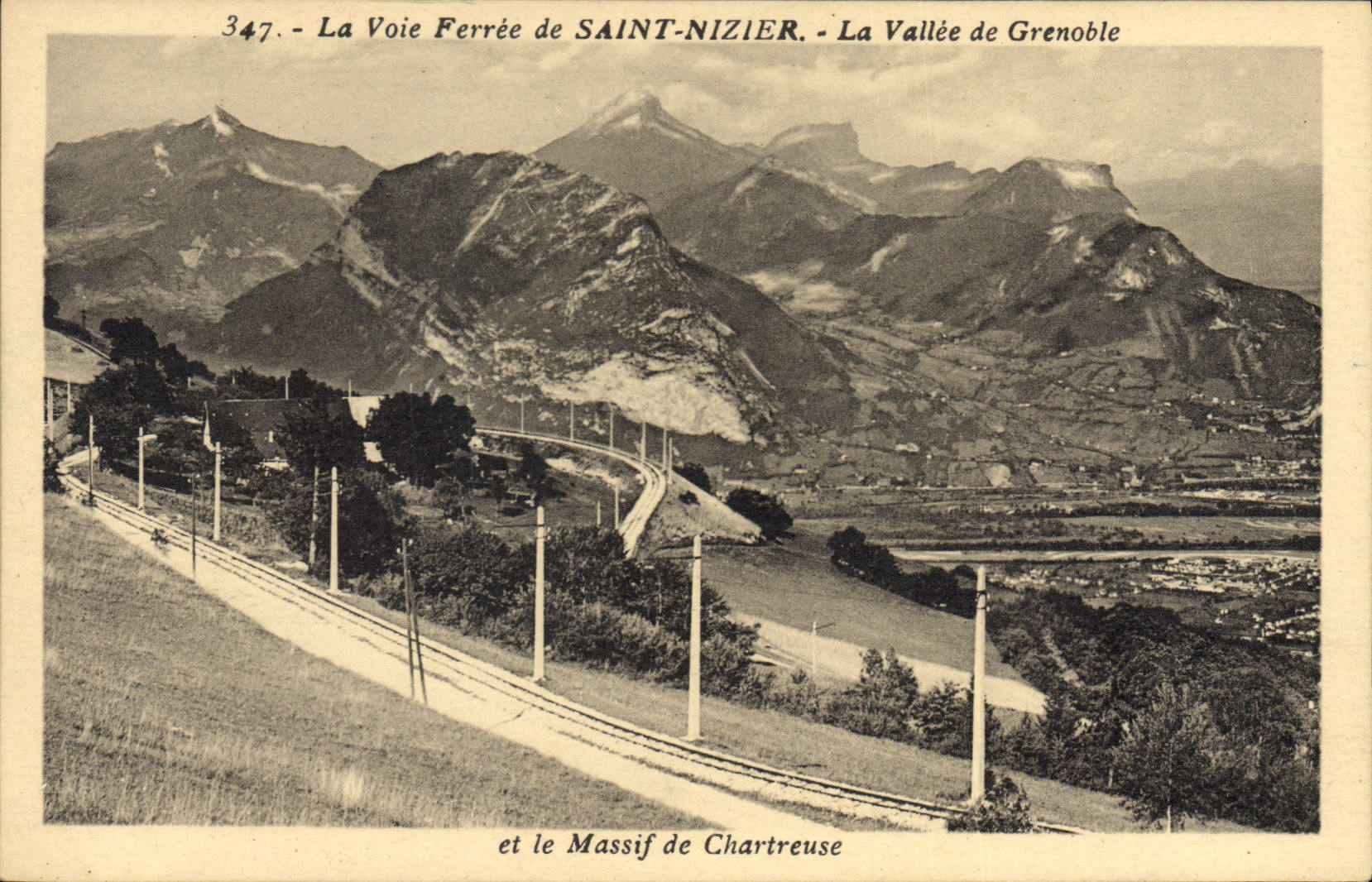 CPA La Voie Ferree de Saint Nizier La Vallee de Grenoble et le Massif de Chartreuse