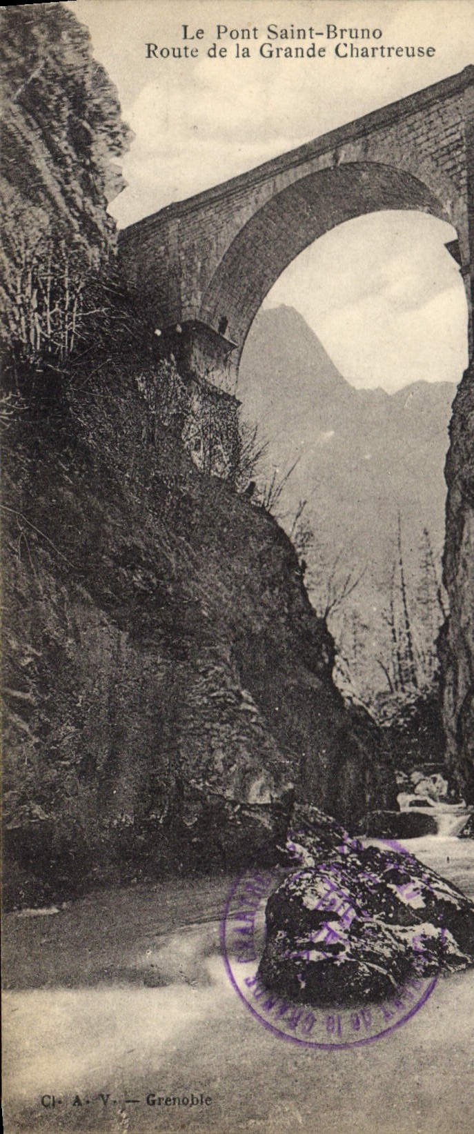 CPA Le Pont Saint Bruno Route de la Grande Chartreuse