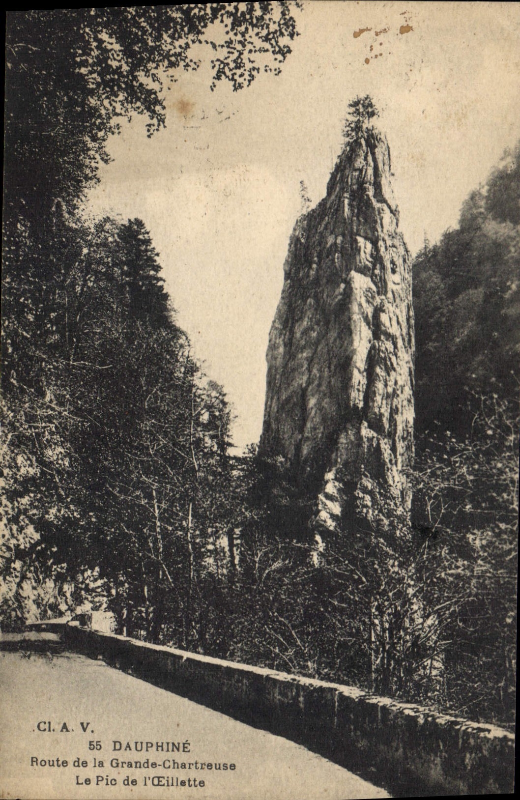 CPA Route de la Grande Chartreuse Le Pic d'Oeillette