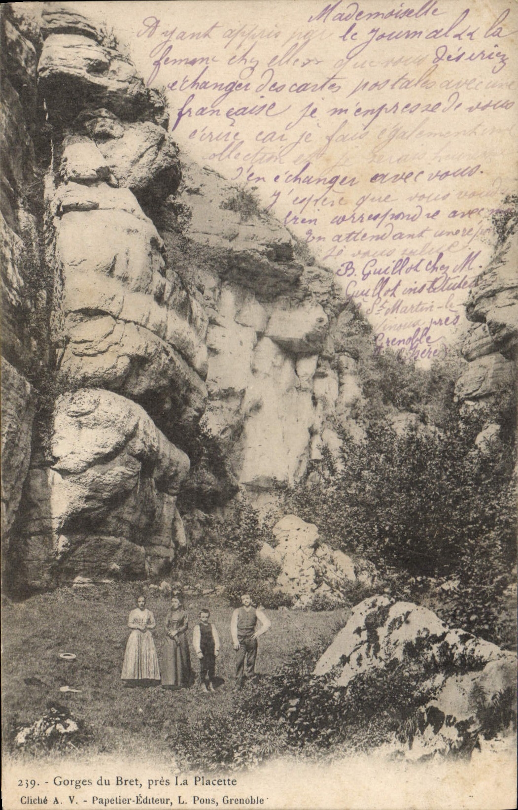 CPA Gorges du Bret pres La Placette