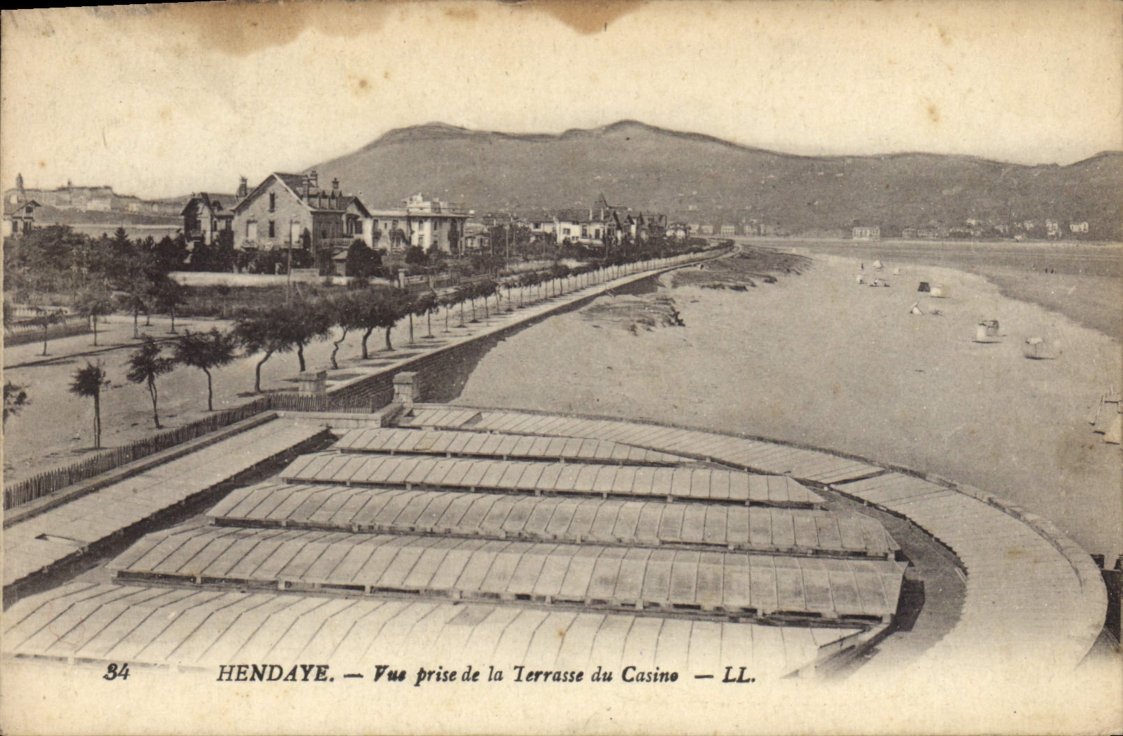 CPA Hendaye Vue prise de la Terrase du Casino