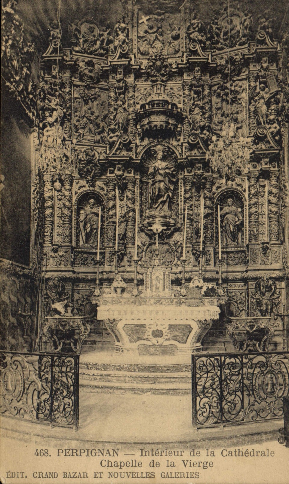 CPA Perpignan Interieur de la Cathedrale Chapelle de la Vierge