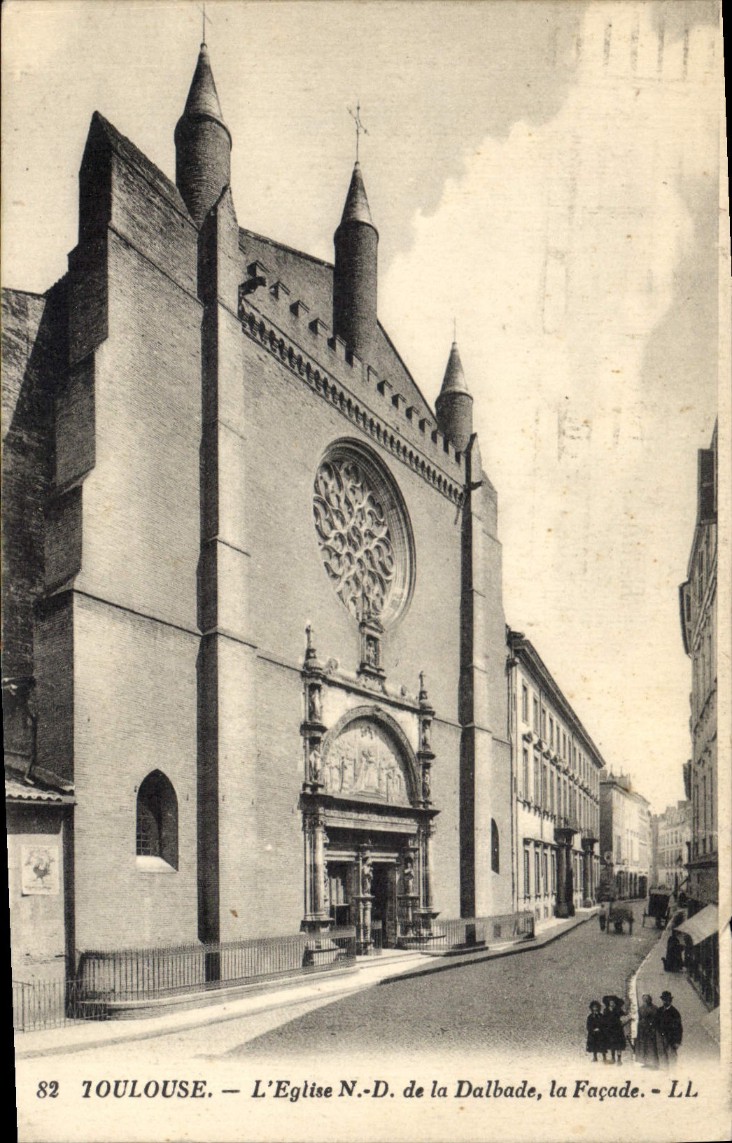 CPA Toulouse L'Eglise N.D de la Dalbade la Facade