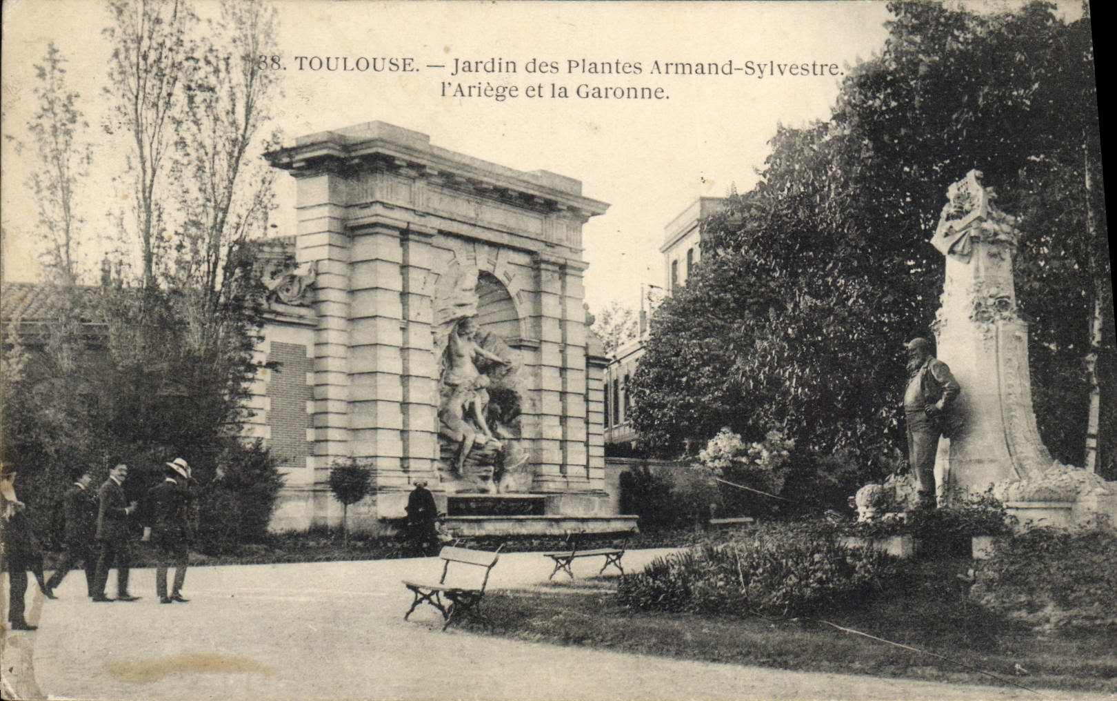 CPA Toulouse Jardin des Plantes Arman sylvestre l'Ariege et la Garonne