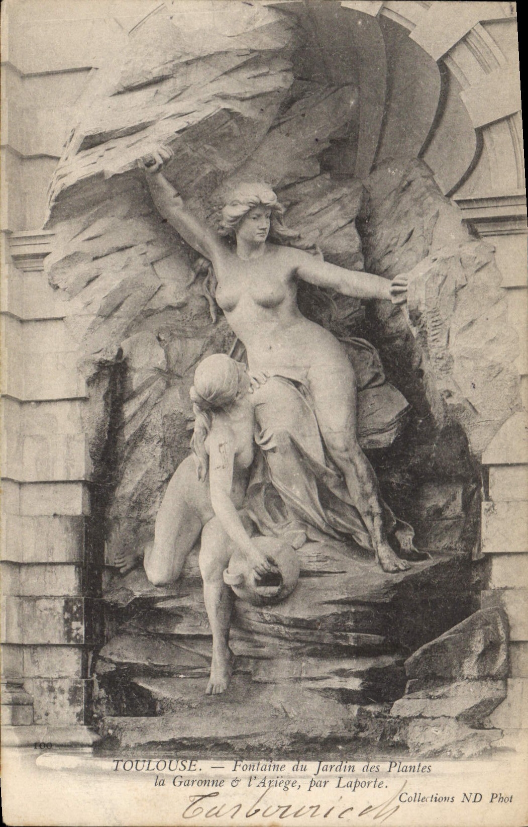 CPA Toulouse Fontaine du Jardin des Plantes la Garonne & l'Ariege par Laporte