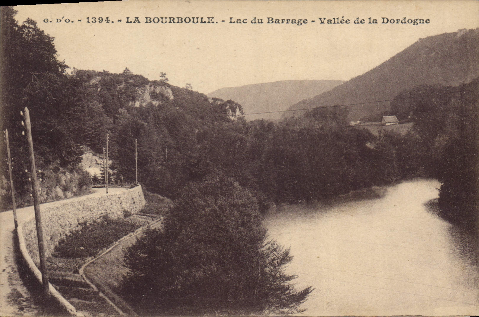 CPA La Bourboule Lac du Barrage Vallee de la Dordogne