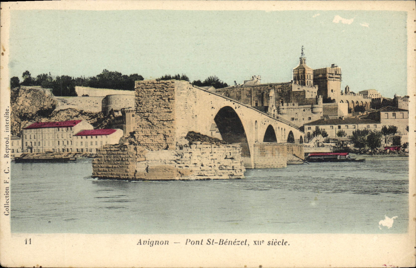 CPA Avignon Pont St Benezet XII siecle