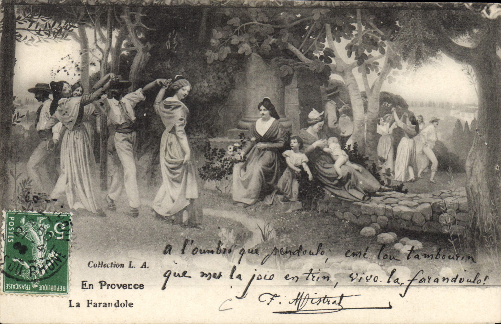 CPA La Farandole  Folklore