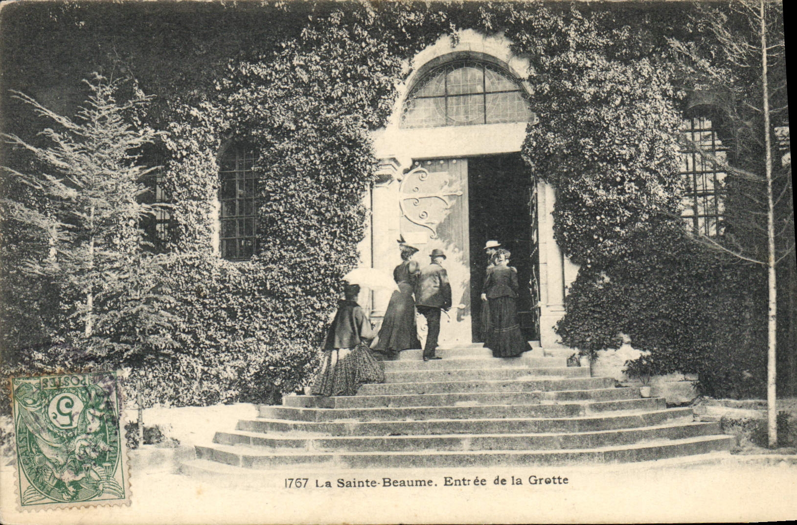 CPA La Sainte Baume Entree de la Grotte