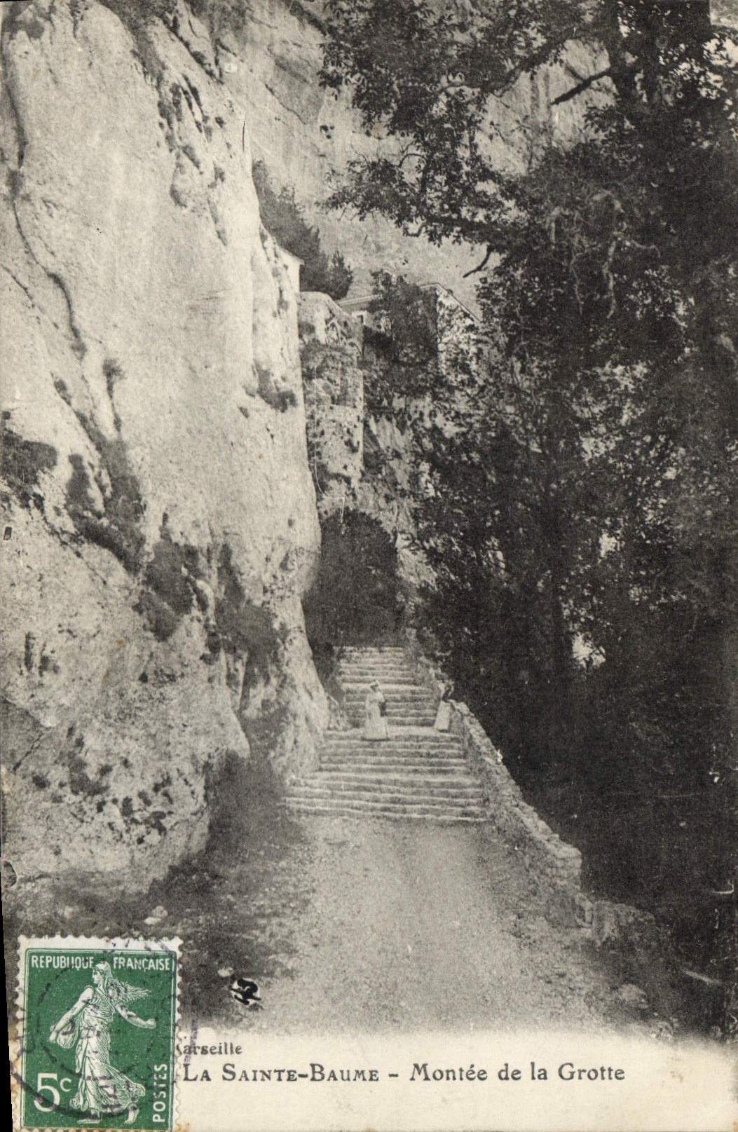 CPA La Sainte Baume Montee de la Grotte