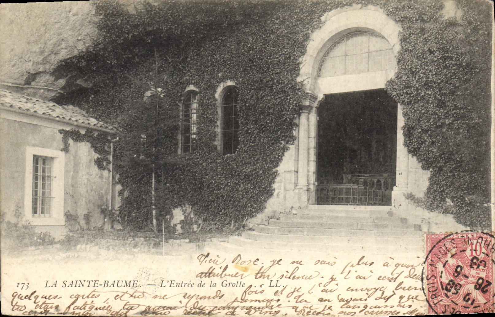 CPA La Sainte Baume L'Entree de la Grotte