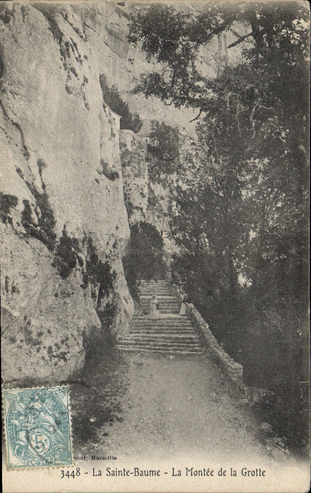 CPA La Sainte Baume La Montee de la Grotte
