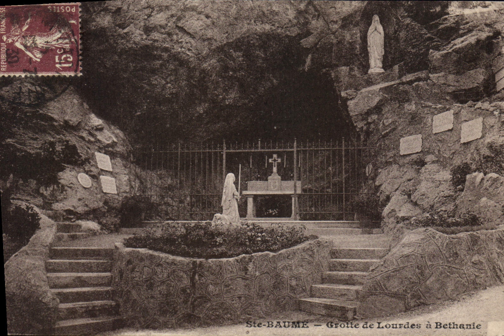 CPA Ste Baume Grotte de Lordes a Bethanie