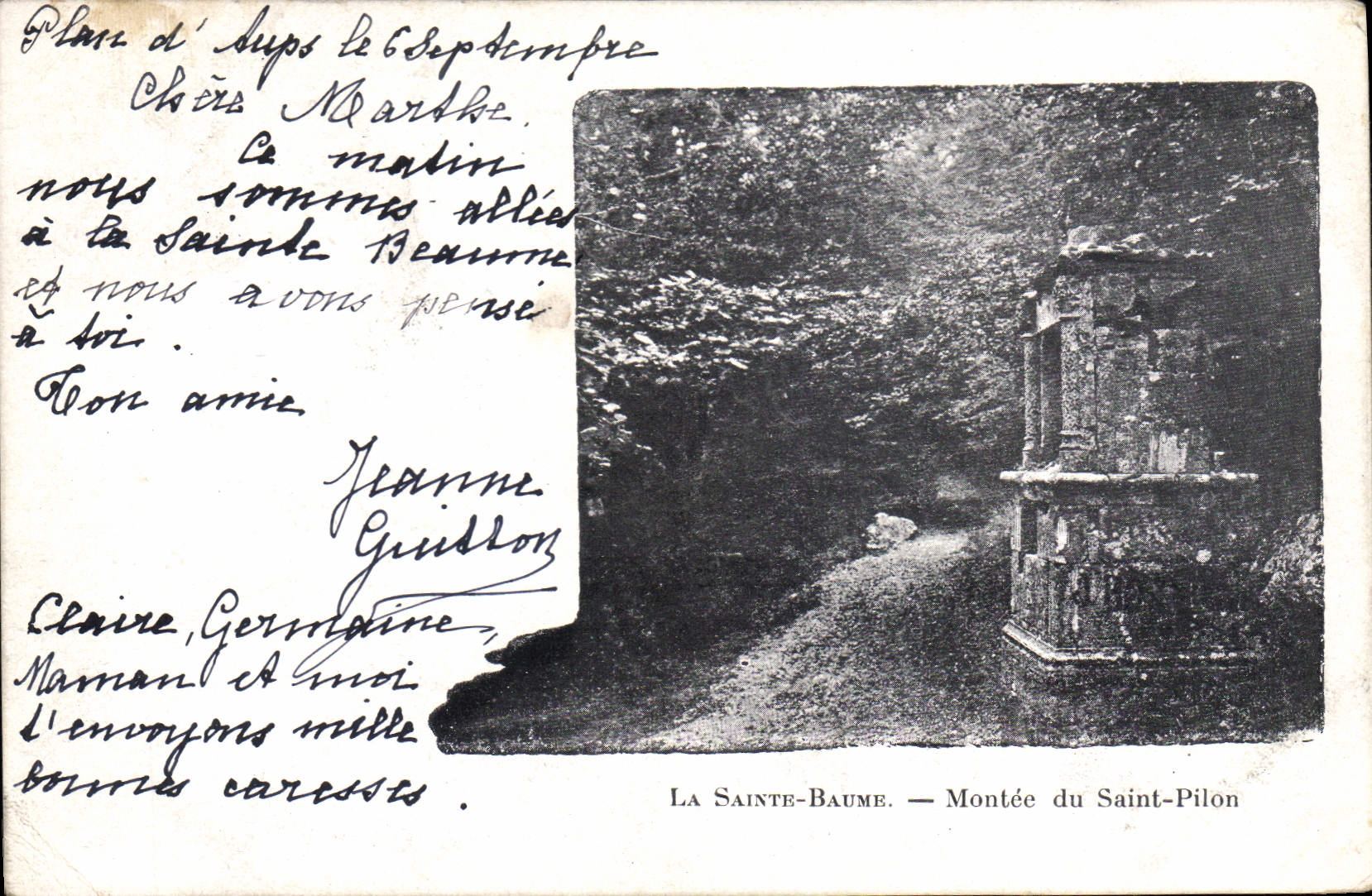 CPA La Sainte Baume Montee du Saint Pilon