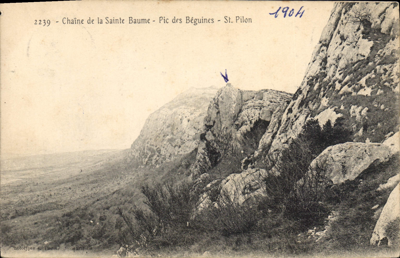 CPA Chaine de La Sainte Baume Pic de Beguines St Pilon