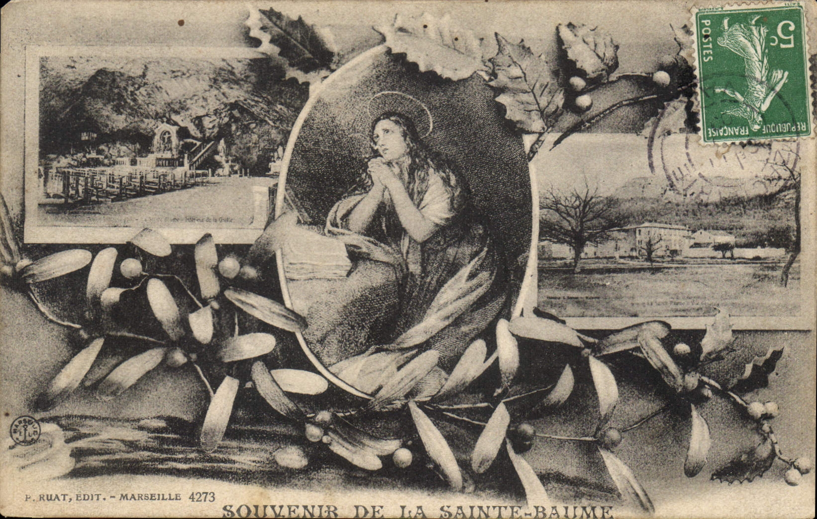 CPA Souvenir de La Sainte Baume