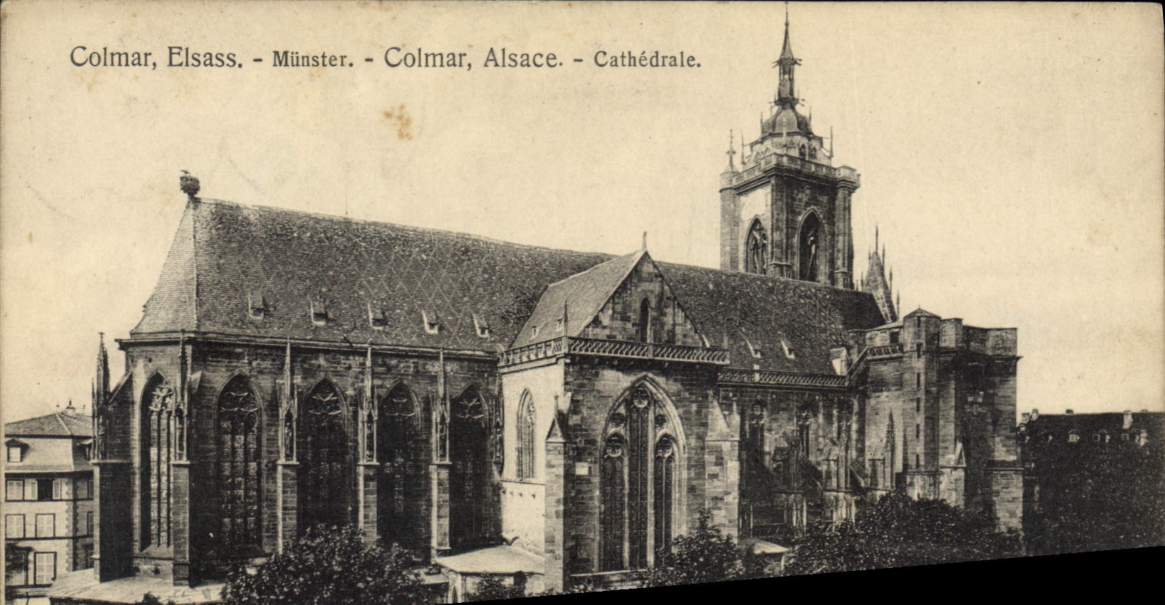 CPA Colmar Cathedrale