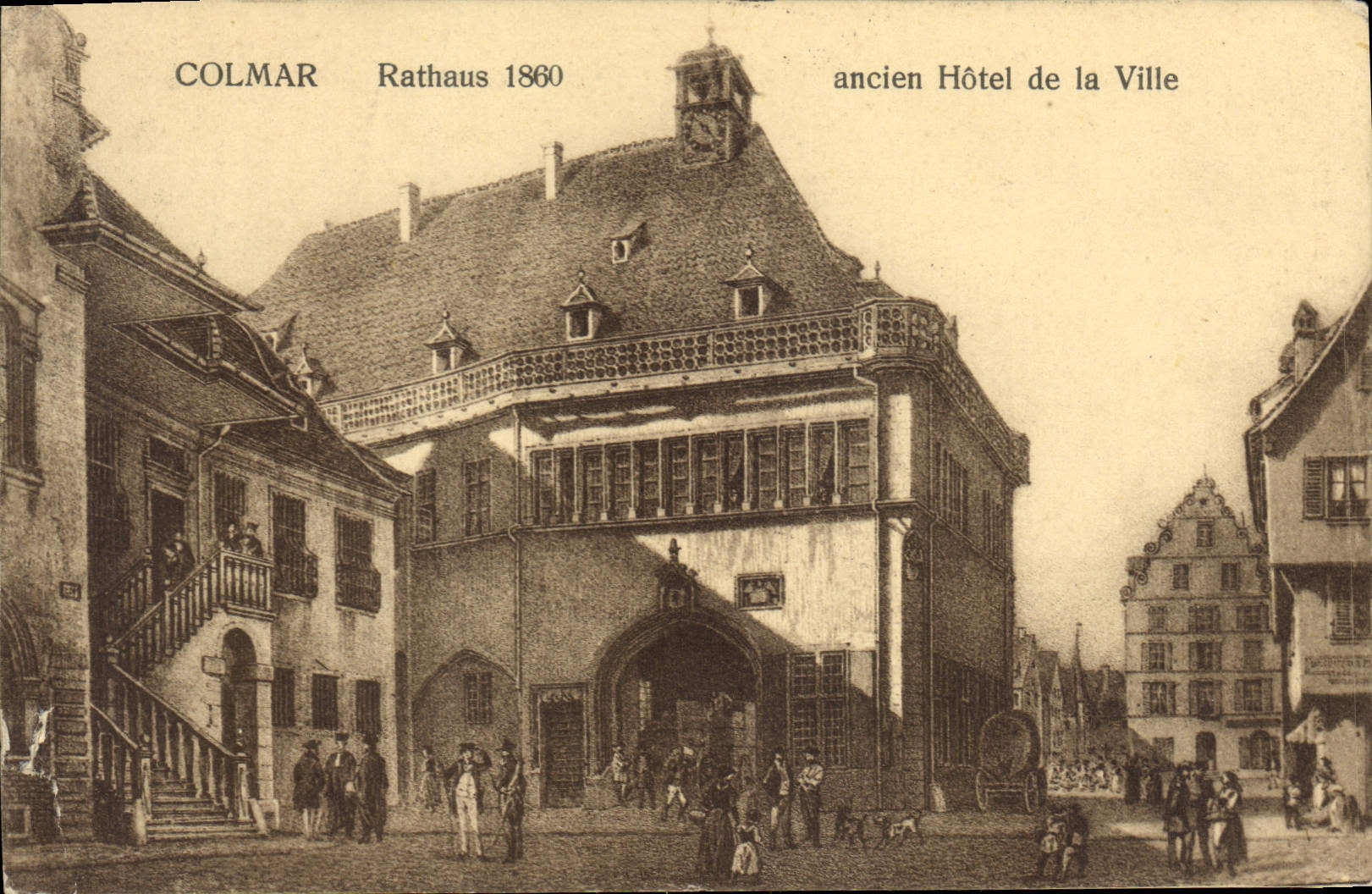 CPA Colmar ancien Hotel de la Ville