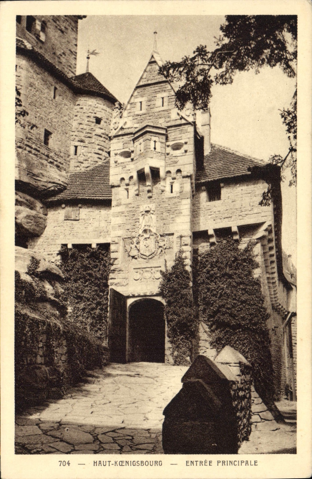 CPA Haut Koenigsbourg Entree principale