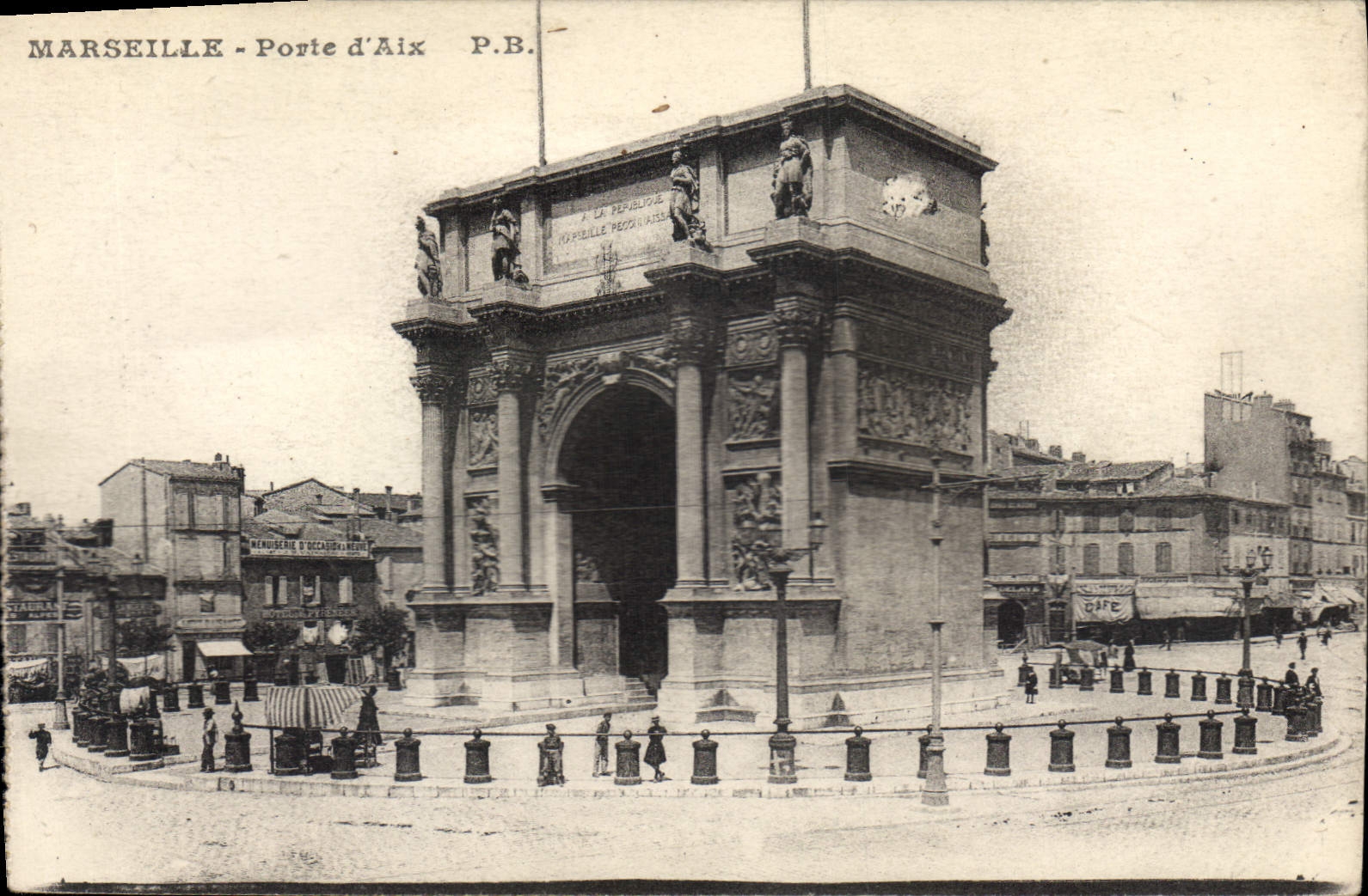 CPA Marseille Porte d'Aix P B 